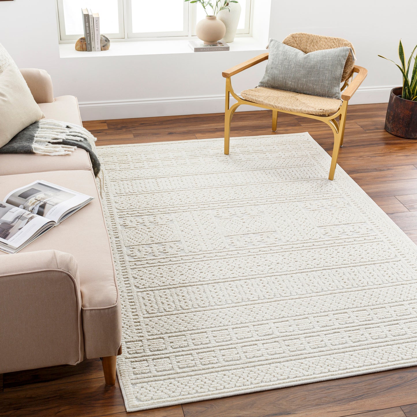 Lyna Machine Woven Rug Livabliss Lyna