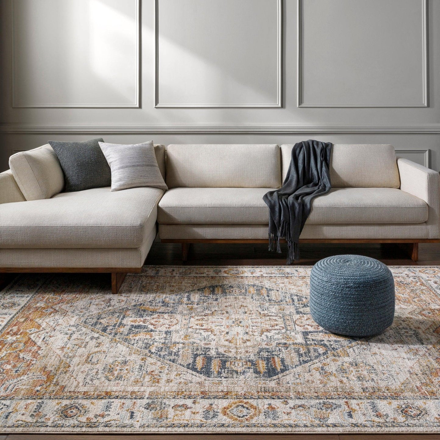 Beckham Machine Woven Rug Livabliss Beckham