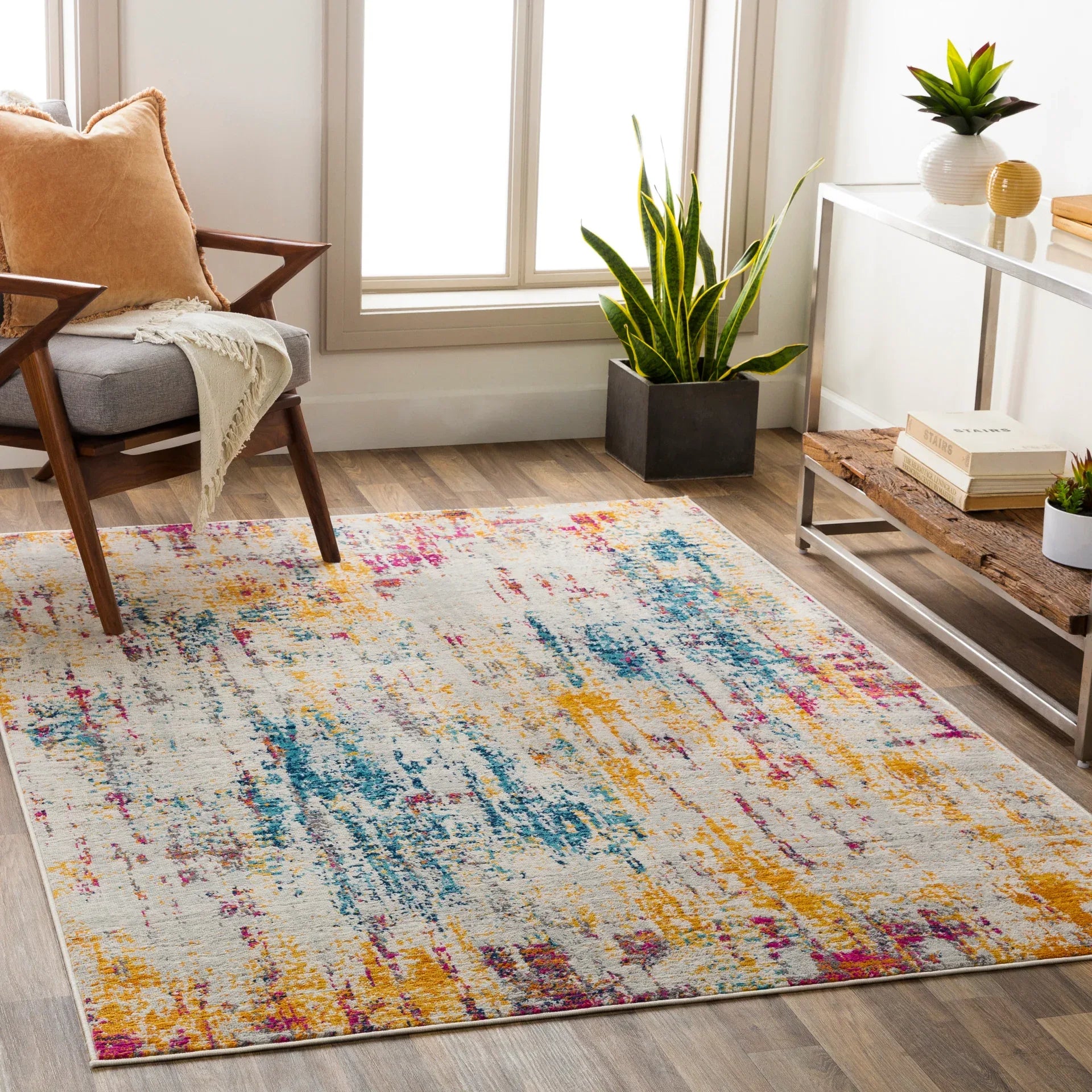 Floransa Machine Woven Rug Livabliss Floransa
