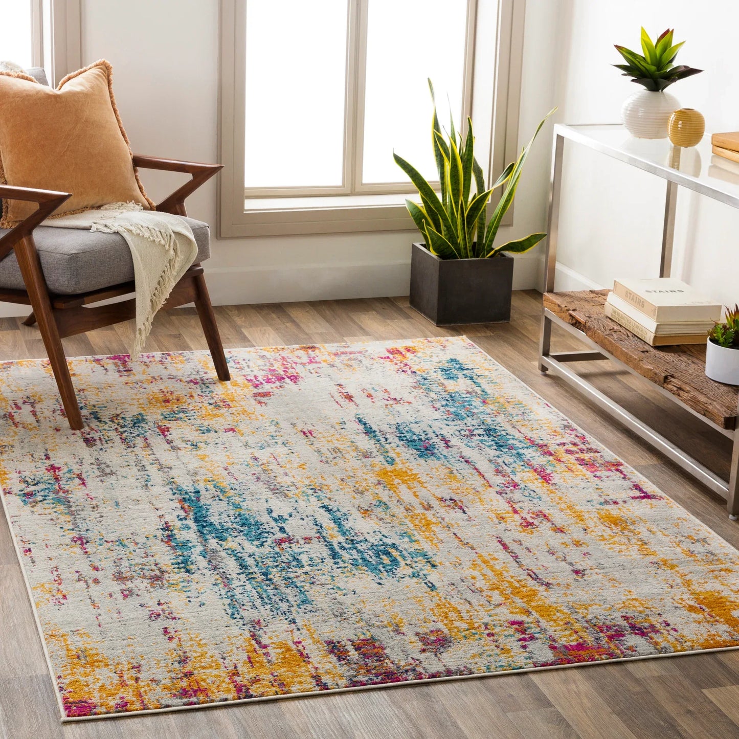 Floransa Machine Woven Rug Livabliss Floransa