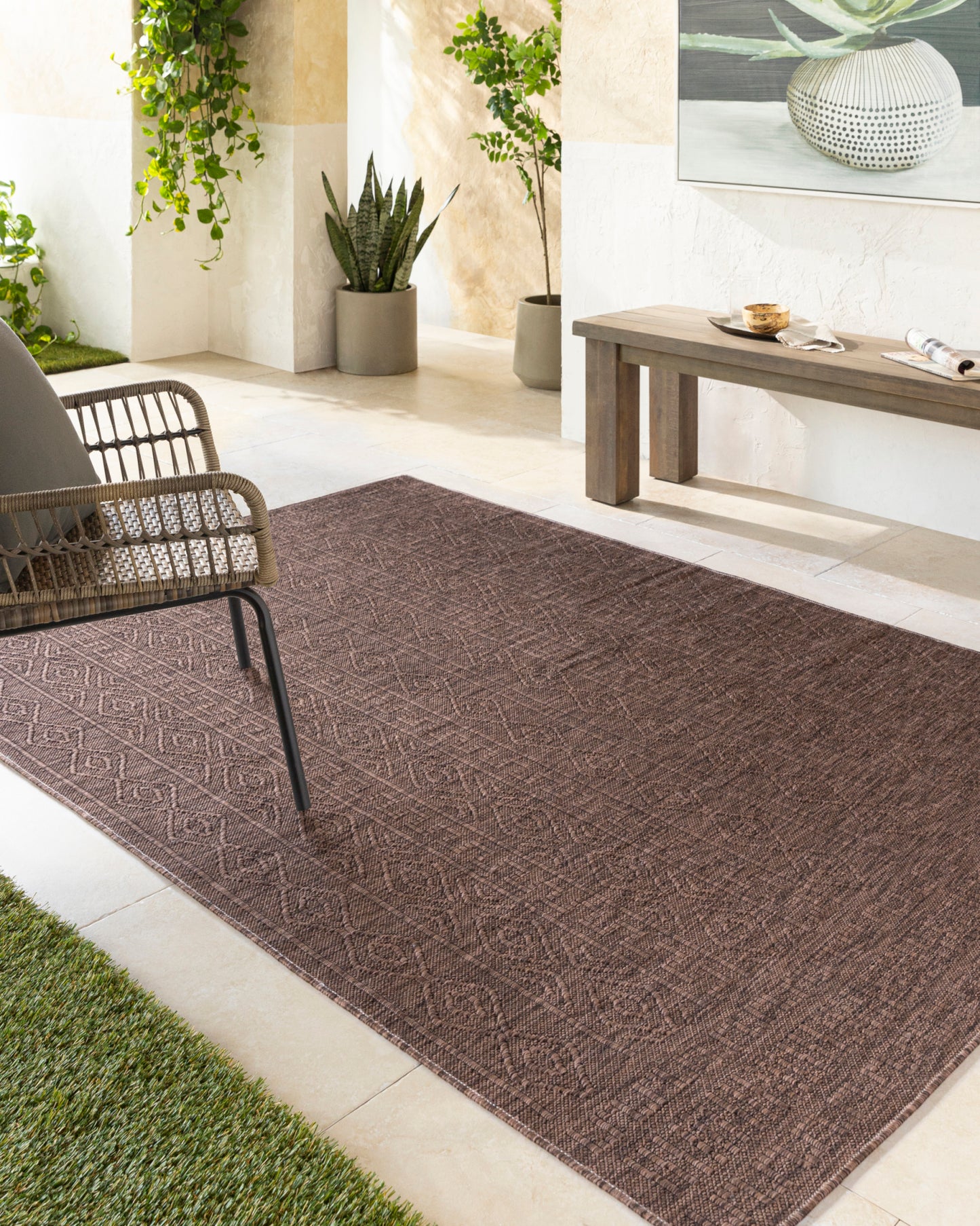 Terrace Machine Woven Rug Livabliss Terrace