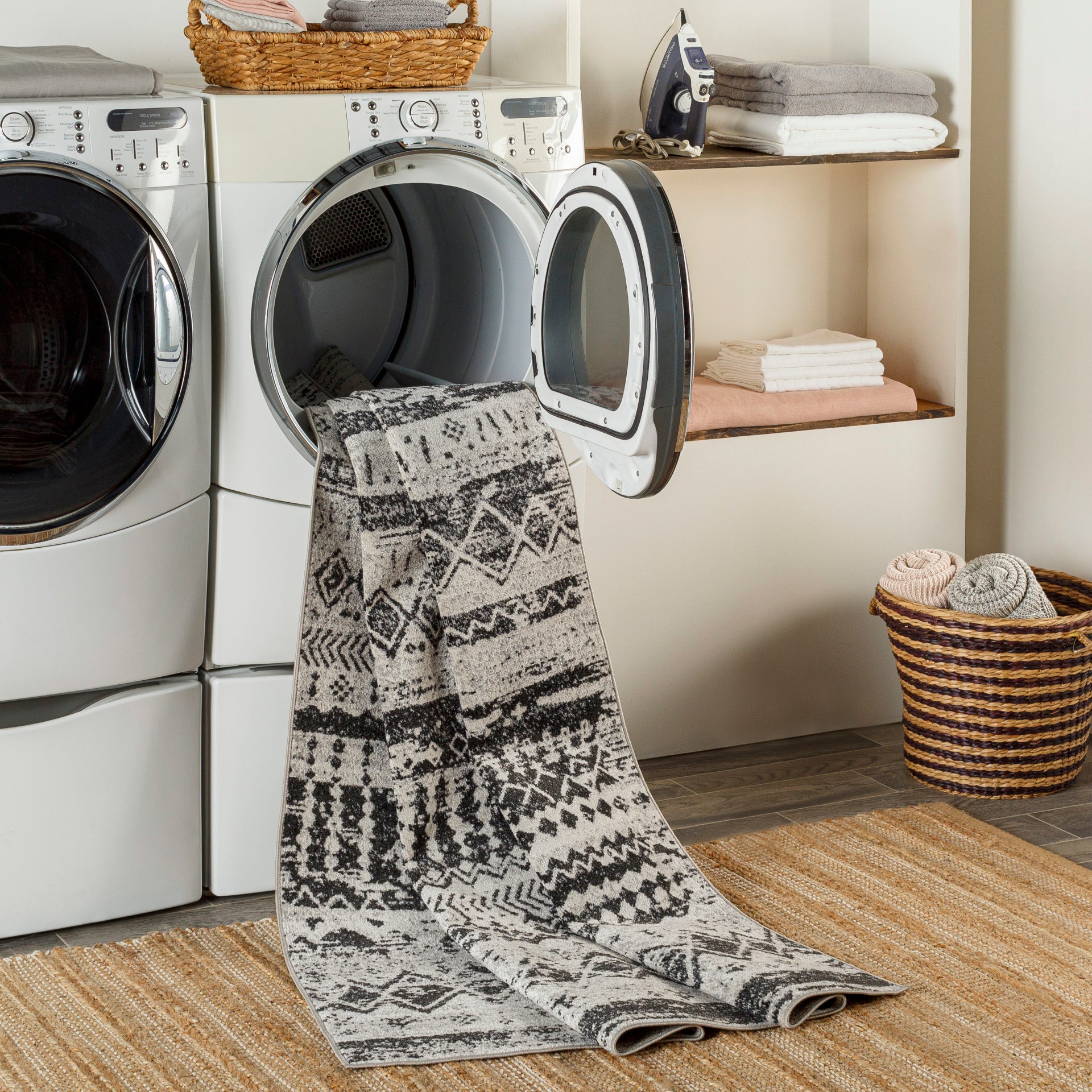 Lavadora Machine Woven Rug Livabliss Lavadora
