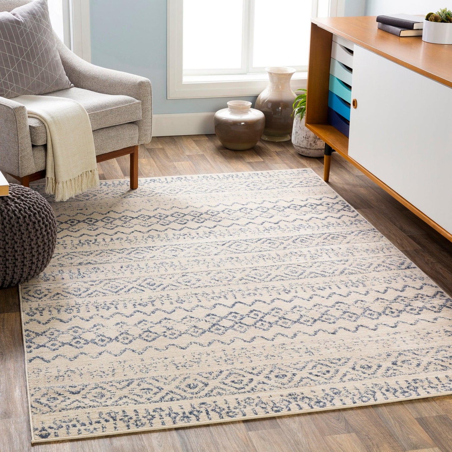 City Light Machine Woven Rug Livabliss City Light
