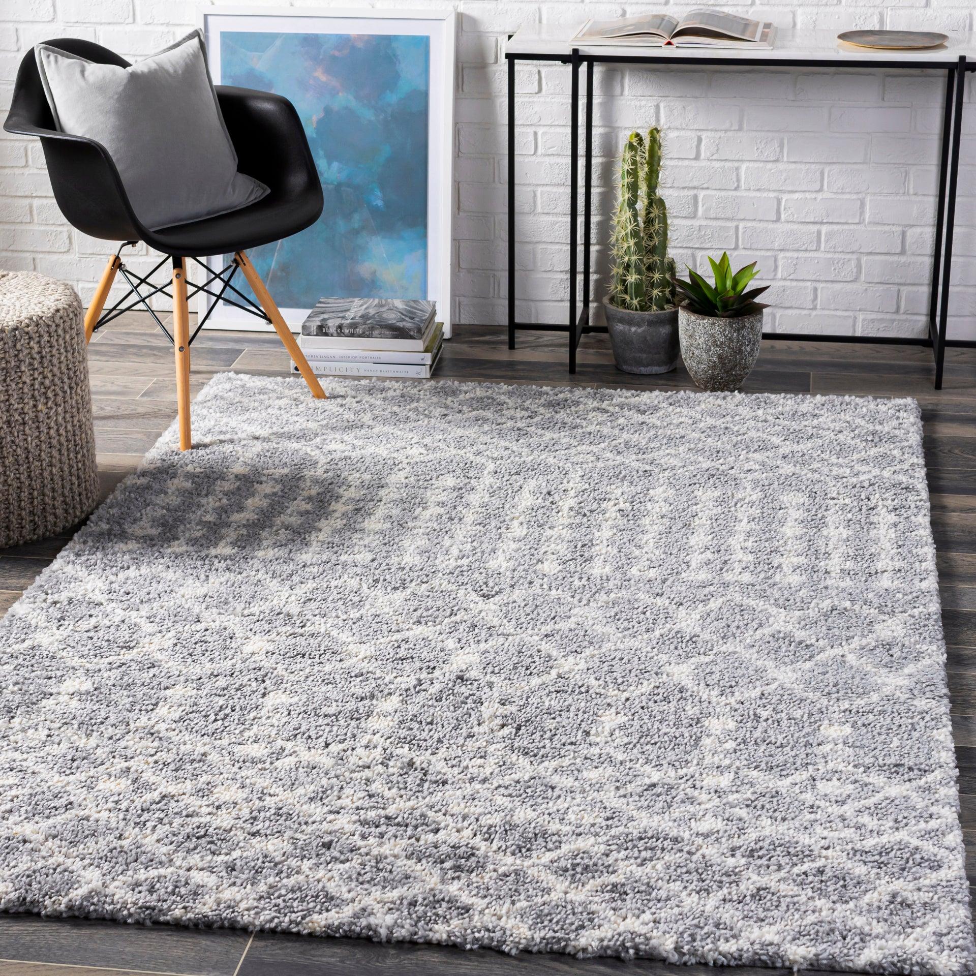 Deluxe Shag Machine Woven Rug Livabliss Deluxe Shag