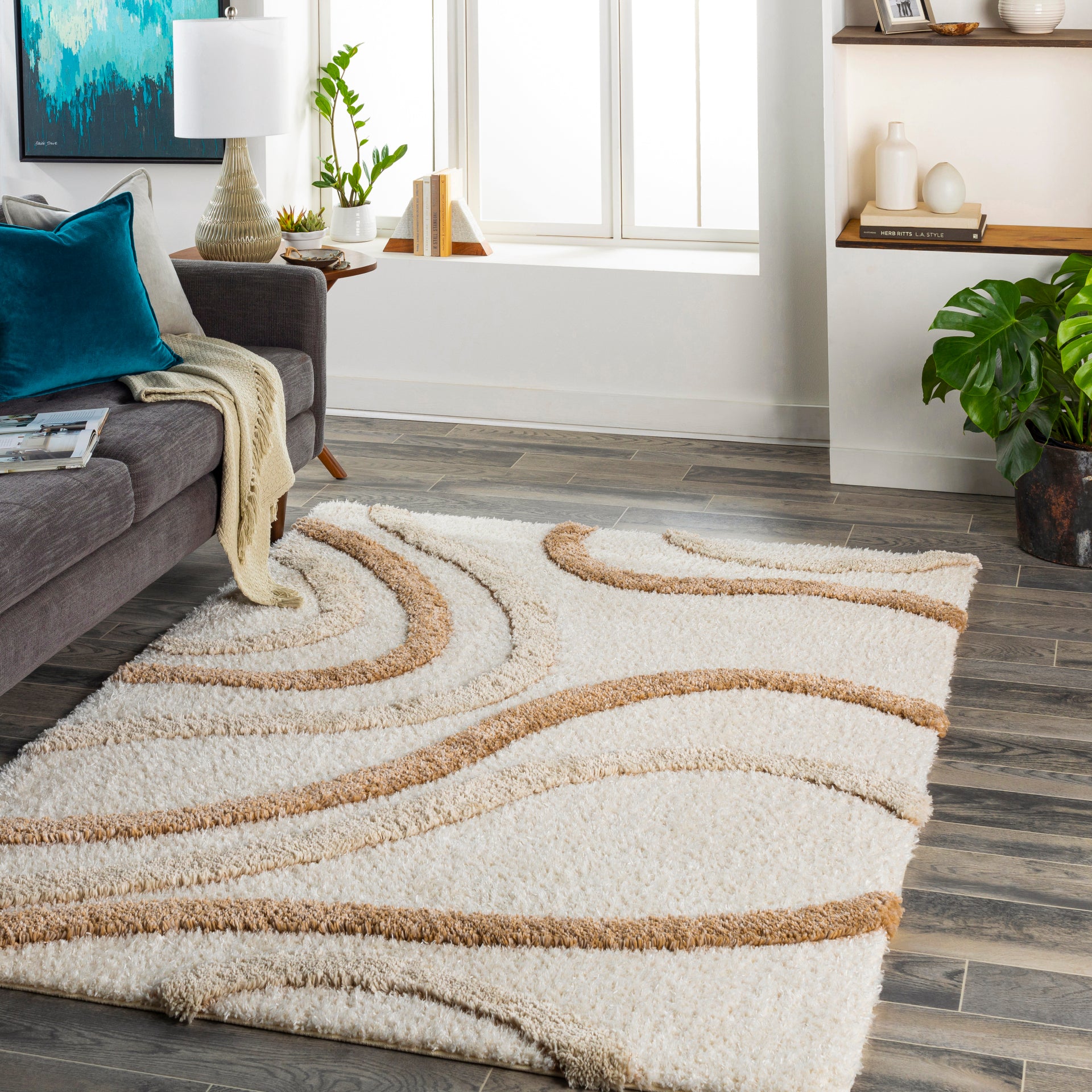 Hudson Shag Machine Woven Rug Livabliss Hudson Shag