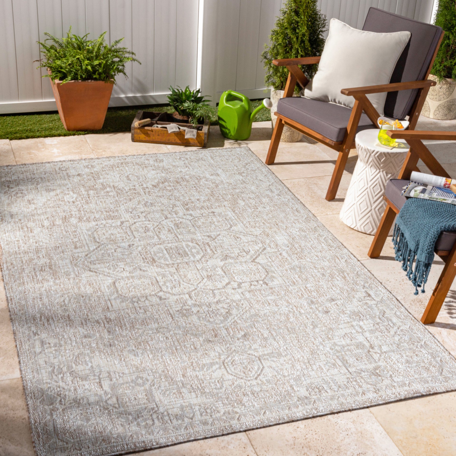 Tuareg Machine Woven Rug Livabliss Tuareg