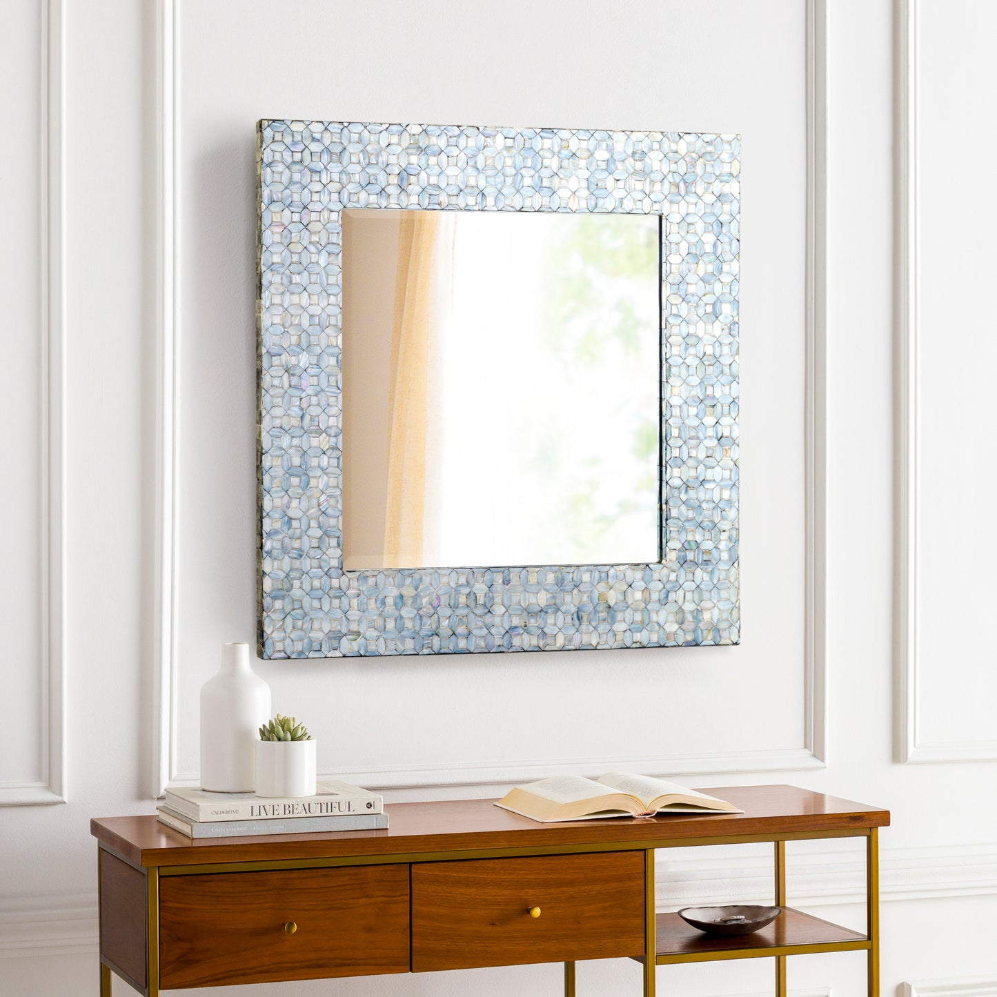 Iridescent Accent Mirror Livabliss Iridescent