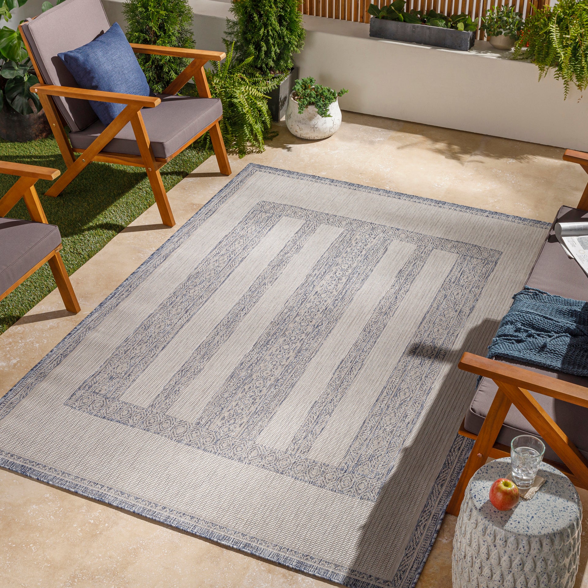 Tuareg Machine Woven Rug Livabliss Tuareg