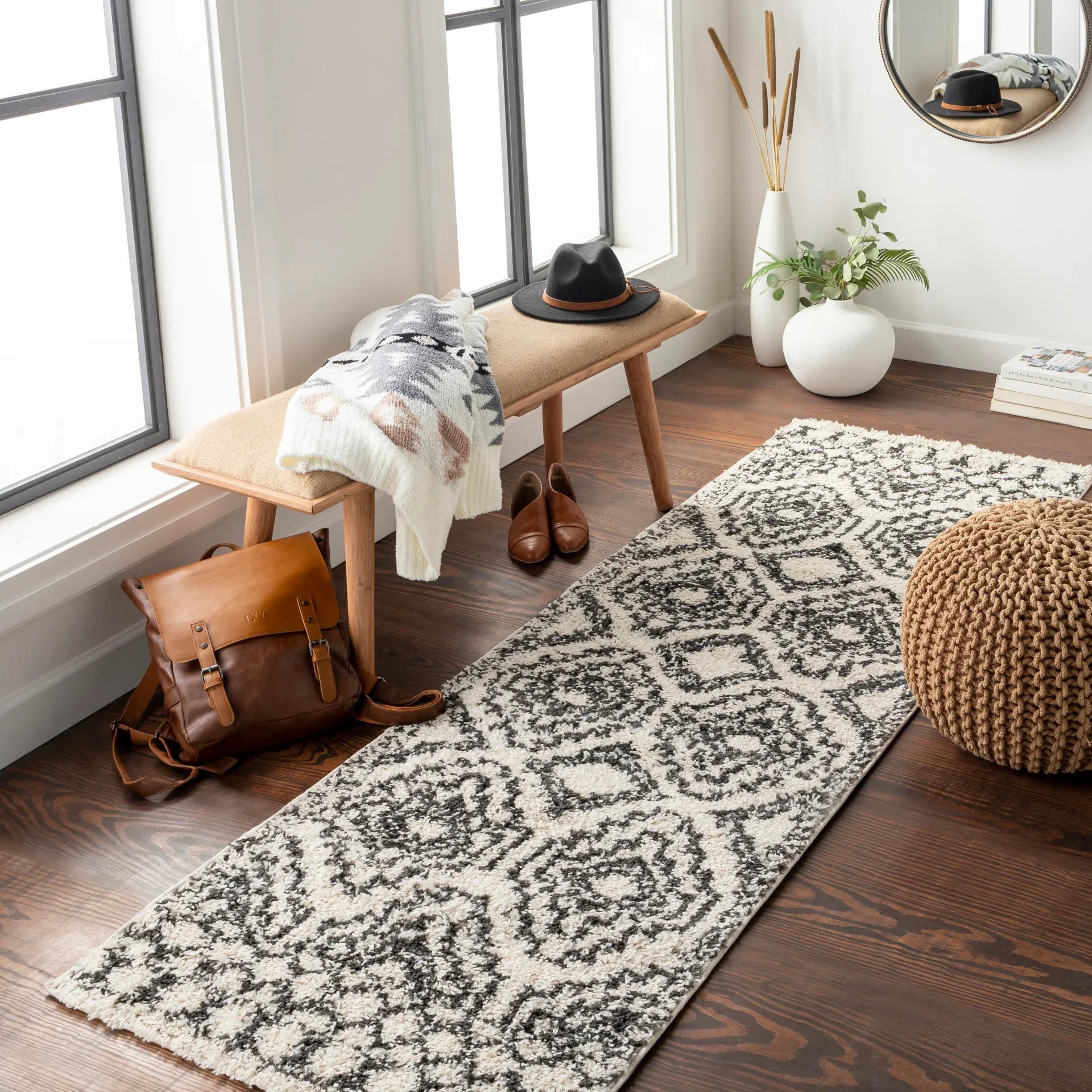 Beni Shag Machine Woven Rug Livabliss Beni Shag