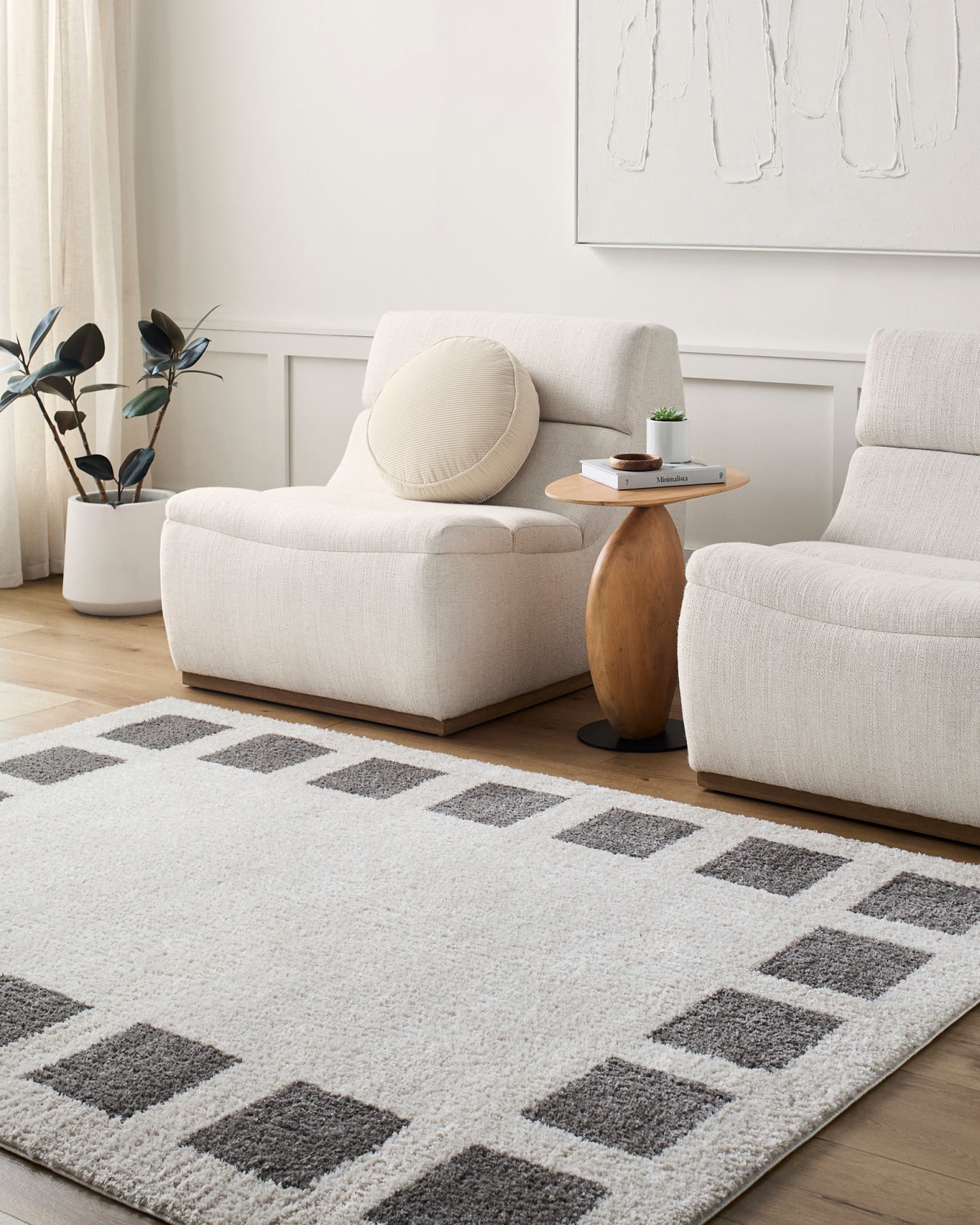 Fossay Shag Machine Woven Rug Livabliss Fossay Shag