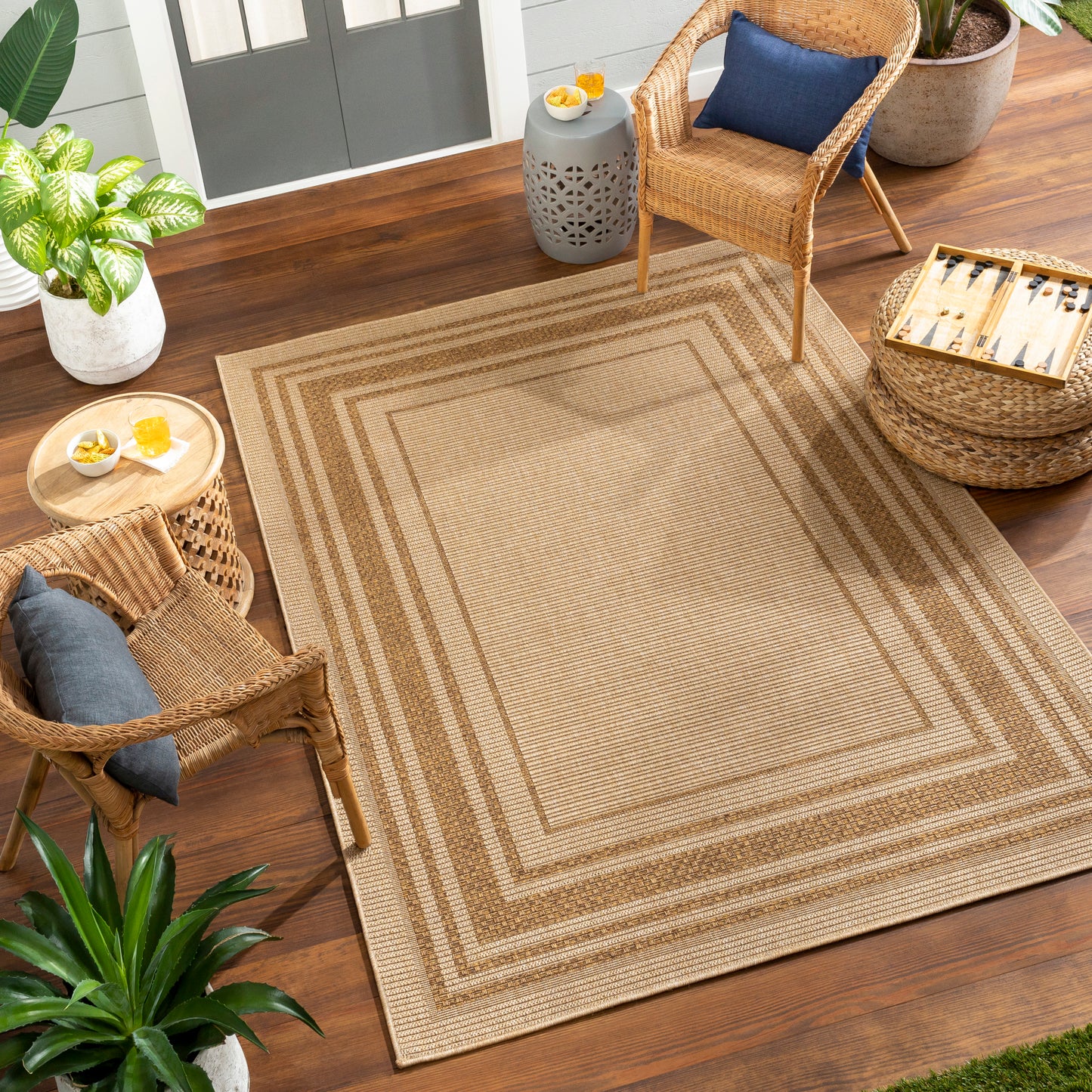 Pismo Beach Machine Woven Rug Livabliss Pismo Beach
