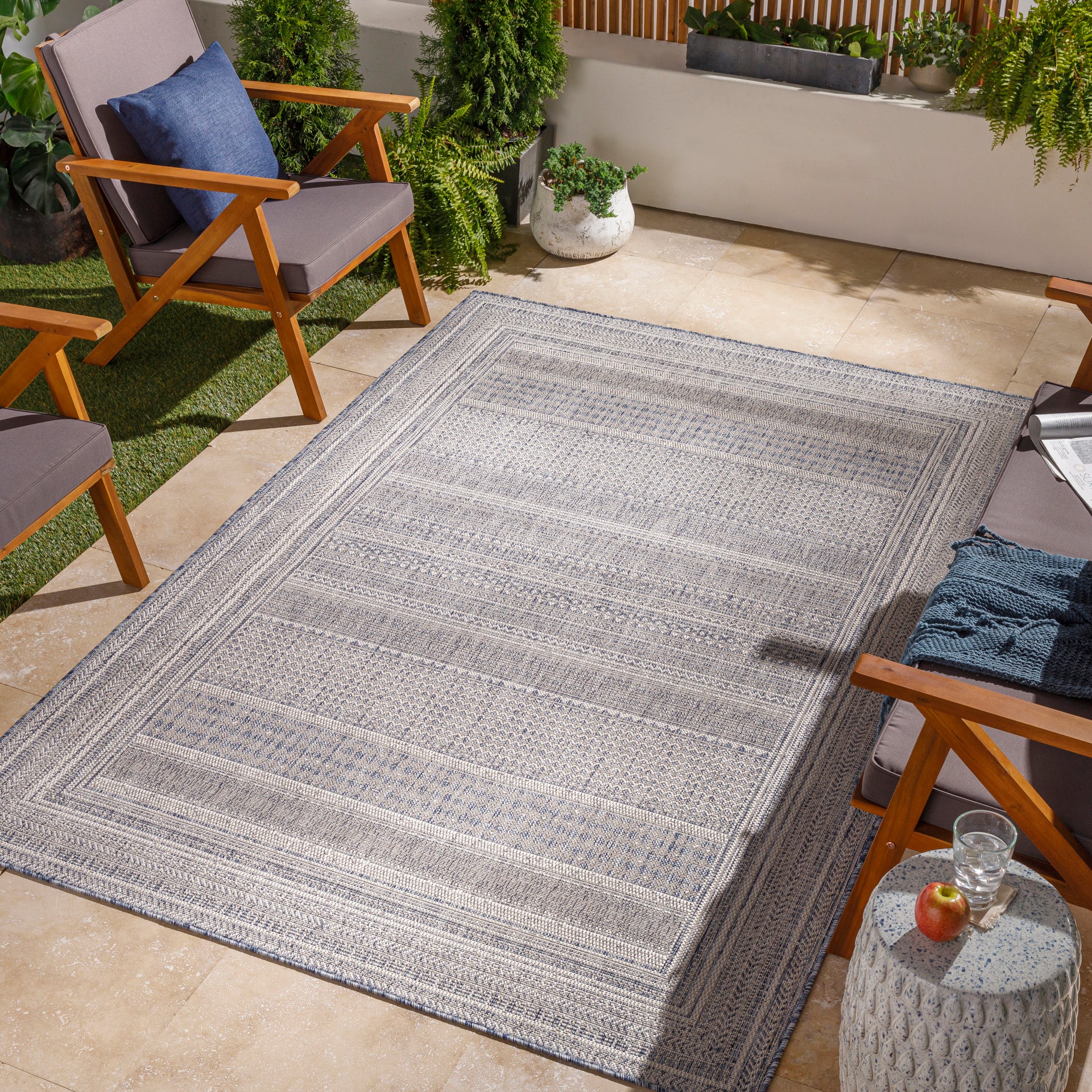Tuareg Machine Woven Rug Livabliss Tuareg