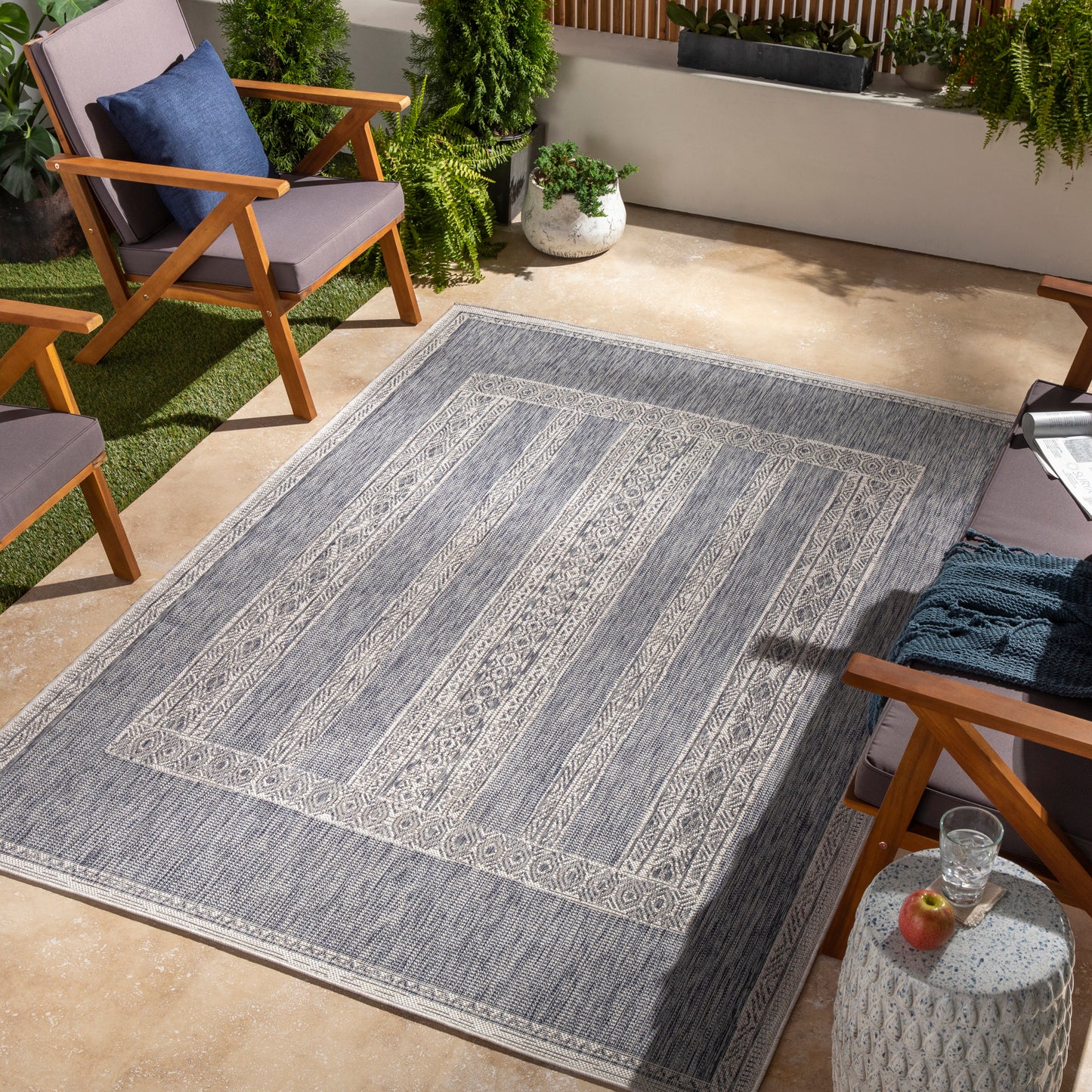 Tuareg Machine Woven Rug Livabliss Tuareg
