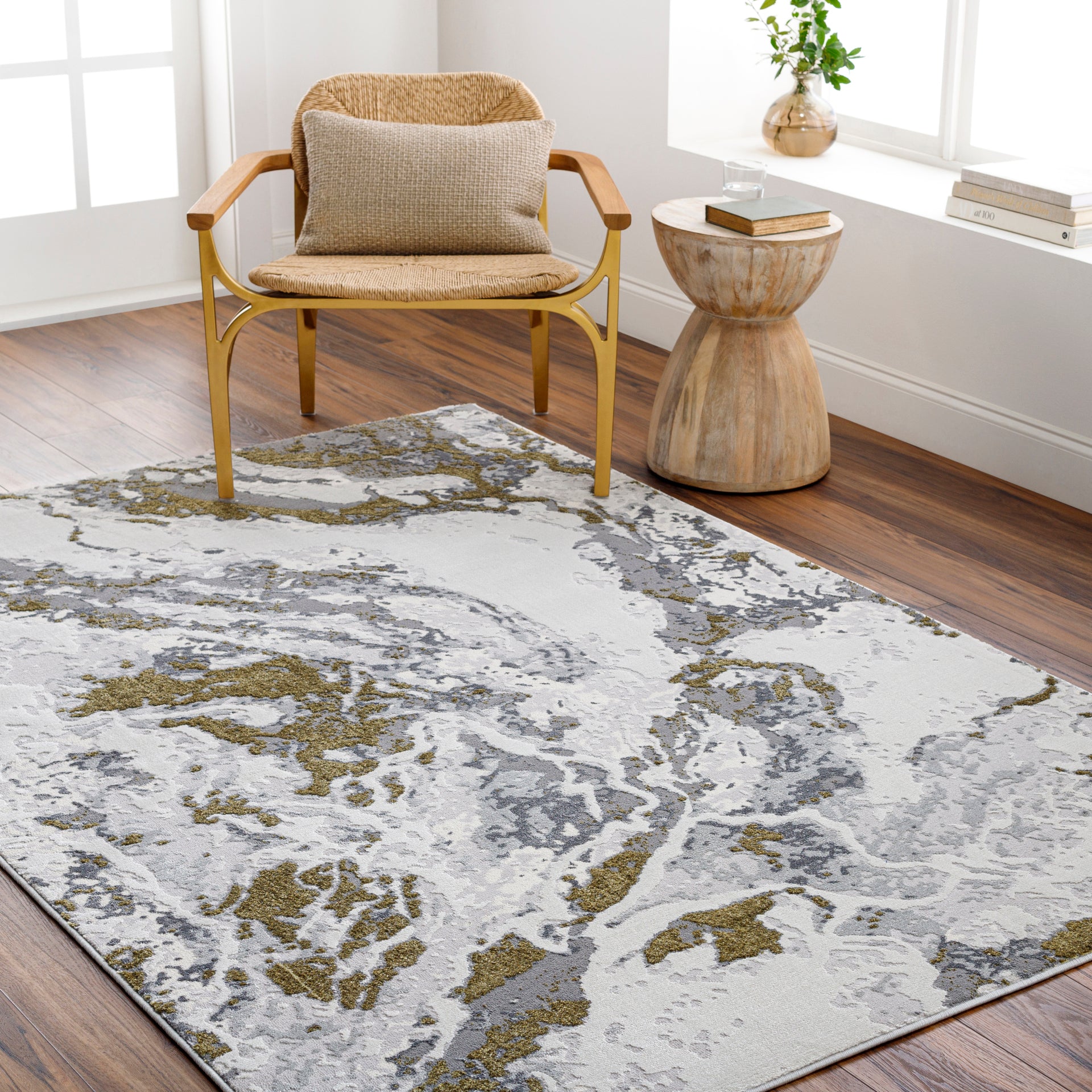 Sunrise Machine Woven Rug Livabliss Sunrise