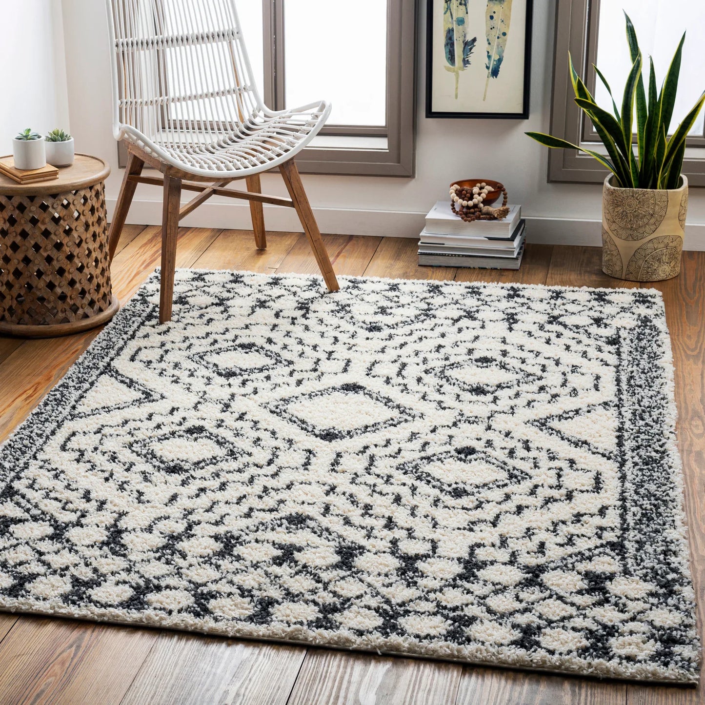Beni Shag Machine Woven Rug Livabliss Beni Shag