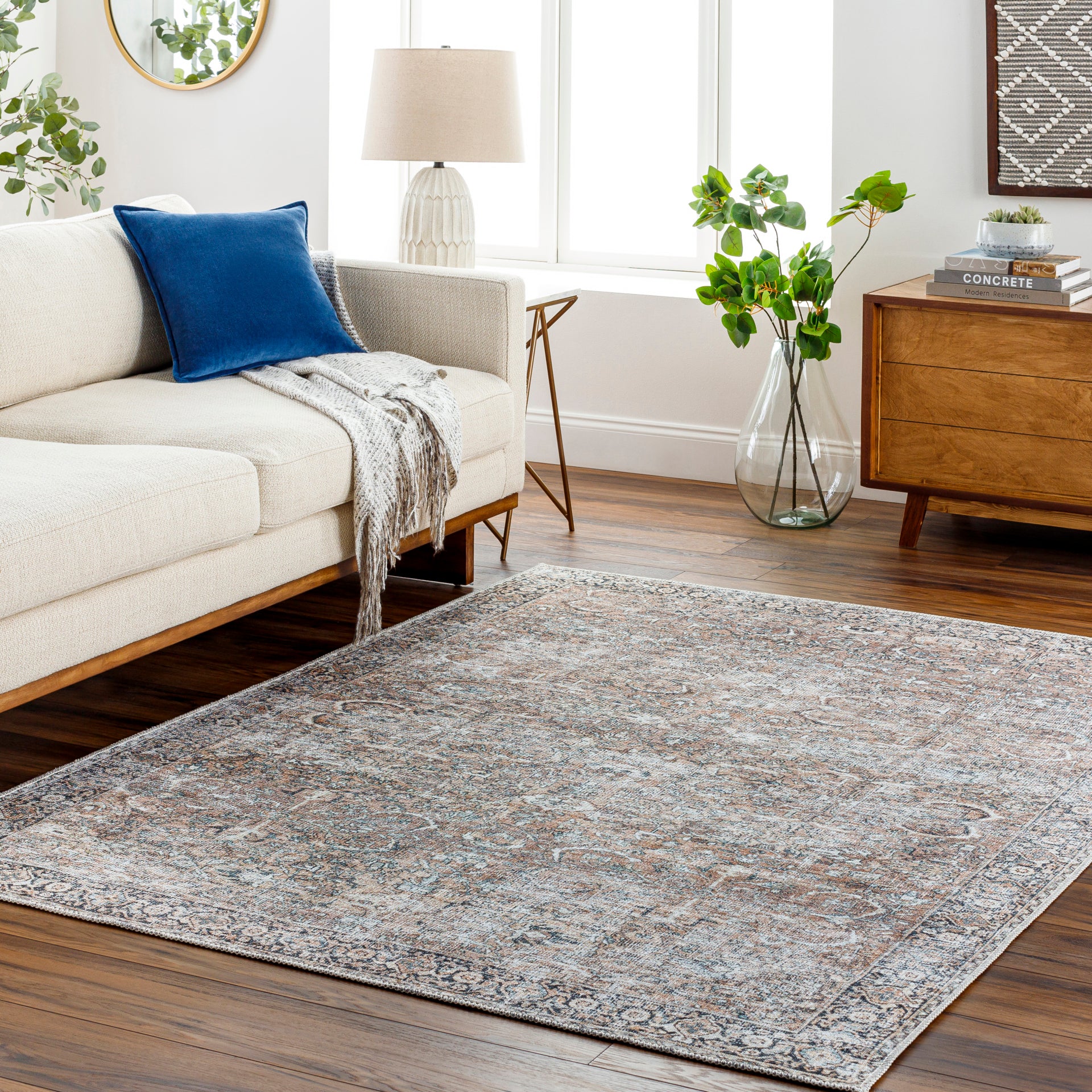 Kemer Machine Woven Rug Livabliss Kemer