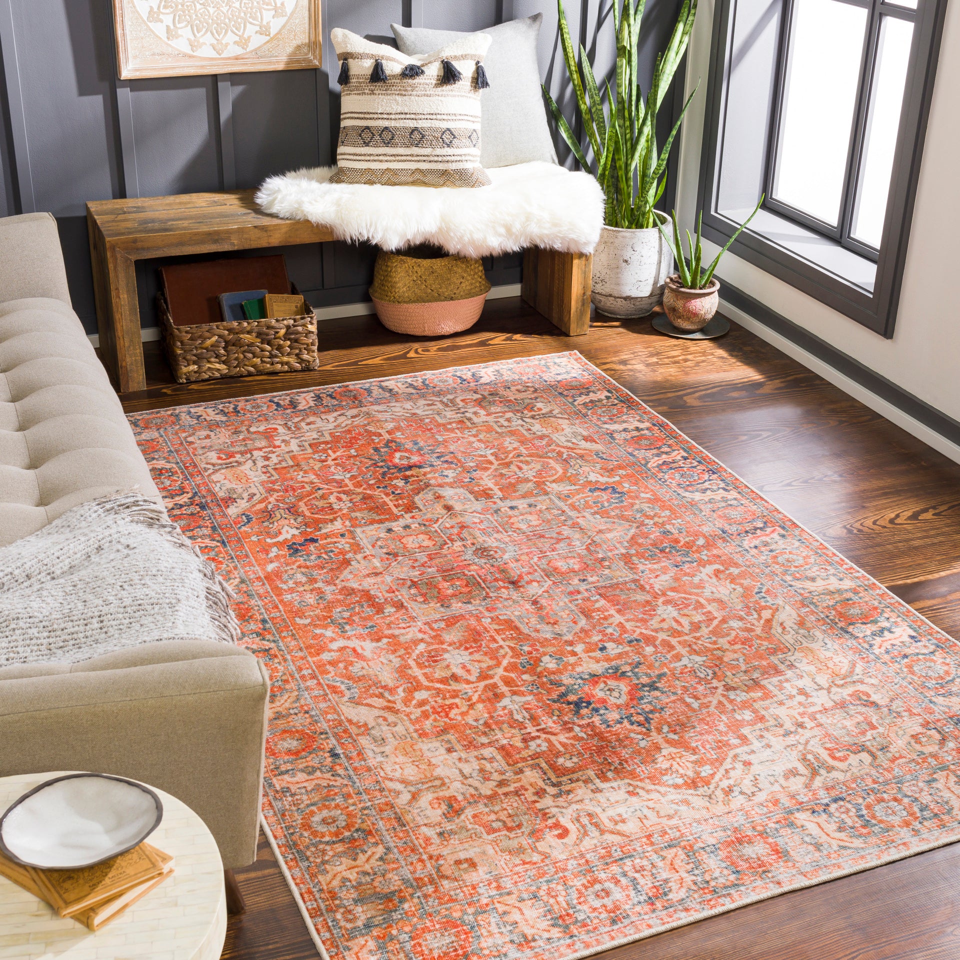 Lavable Machine Woven Rug Livabliss Lavable
