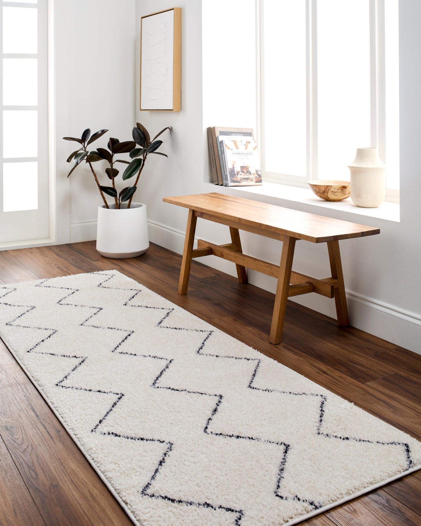 Lykke Machine Woven Rug Livabliss Lykke