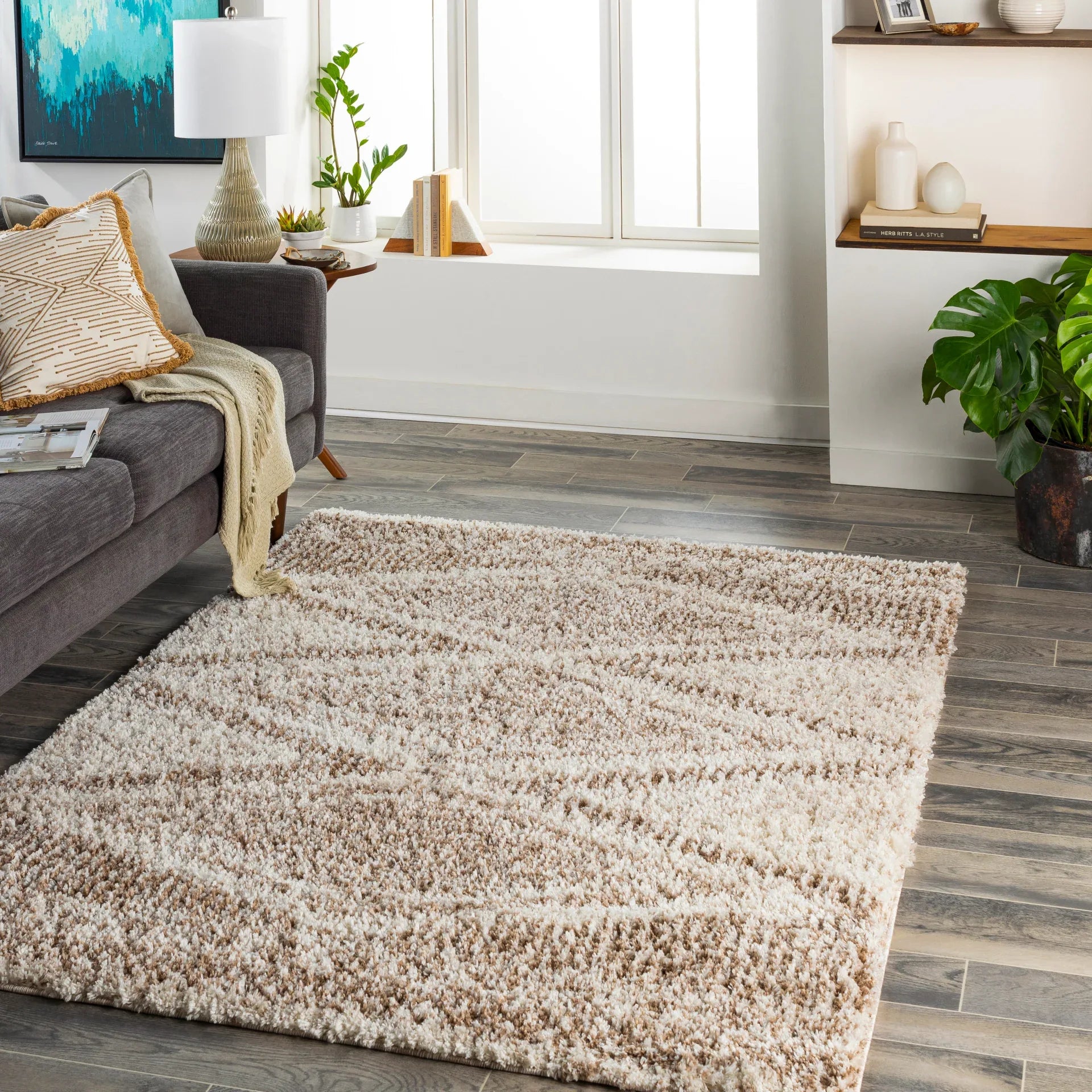 Capella Shag Machine Woven Rug Livabliss Capella Shag