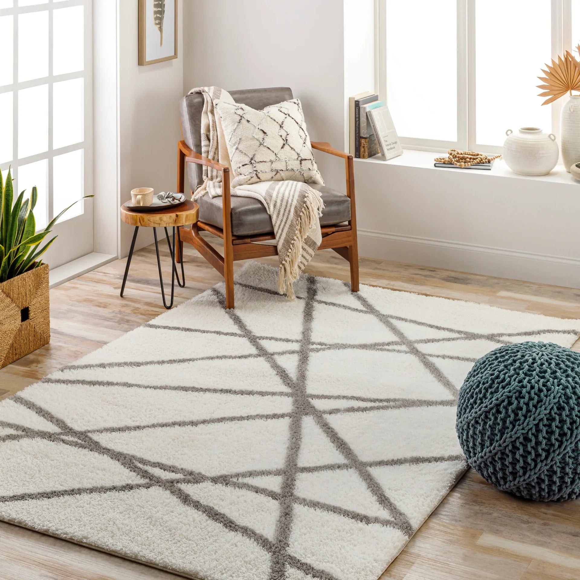 Cloudy Shag Machine Woven Rug Livabliss Cloudy Shag