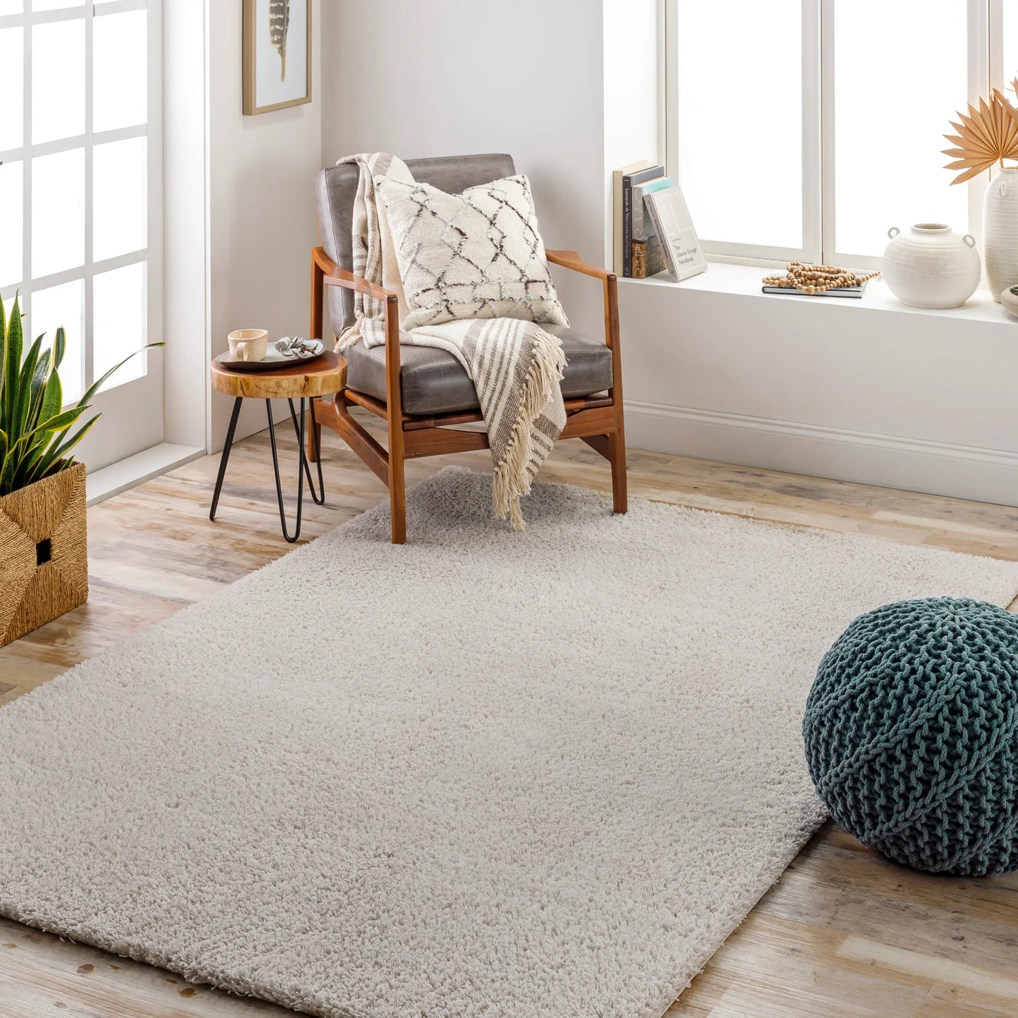 Cloudy Shag Machine Woven Rug Livabliss Cloudy Shag