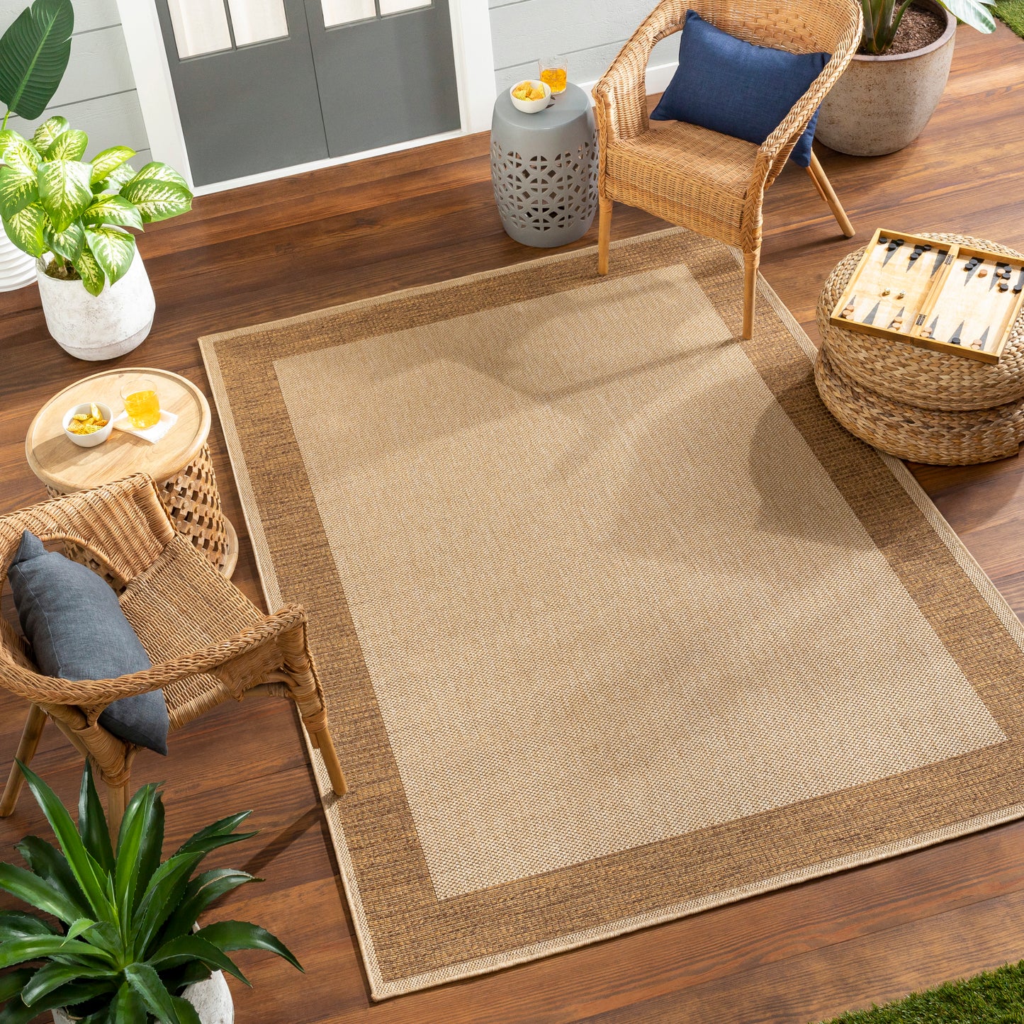Pismo Beach Machine Woven Rug Livabliss Pismo Beach