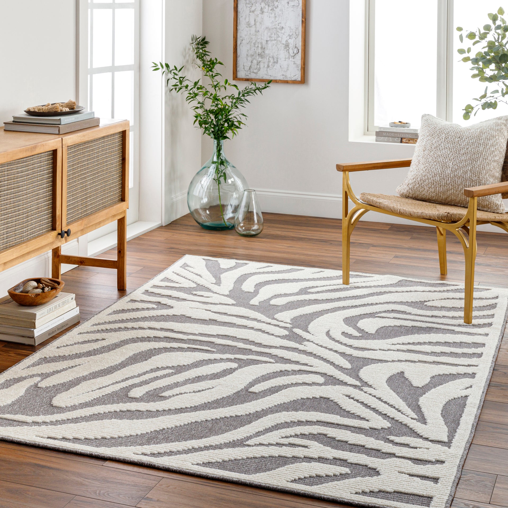 Lyna Machine Woven Rug Livabliss Lyna