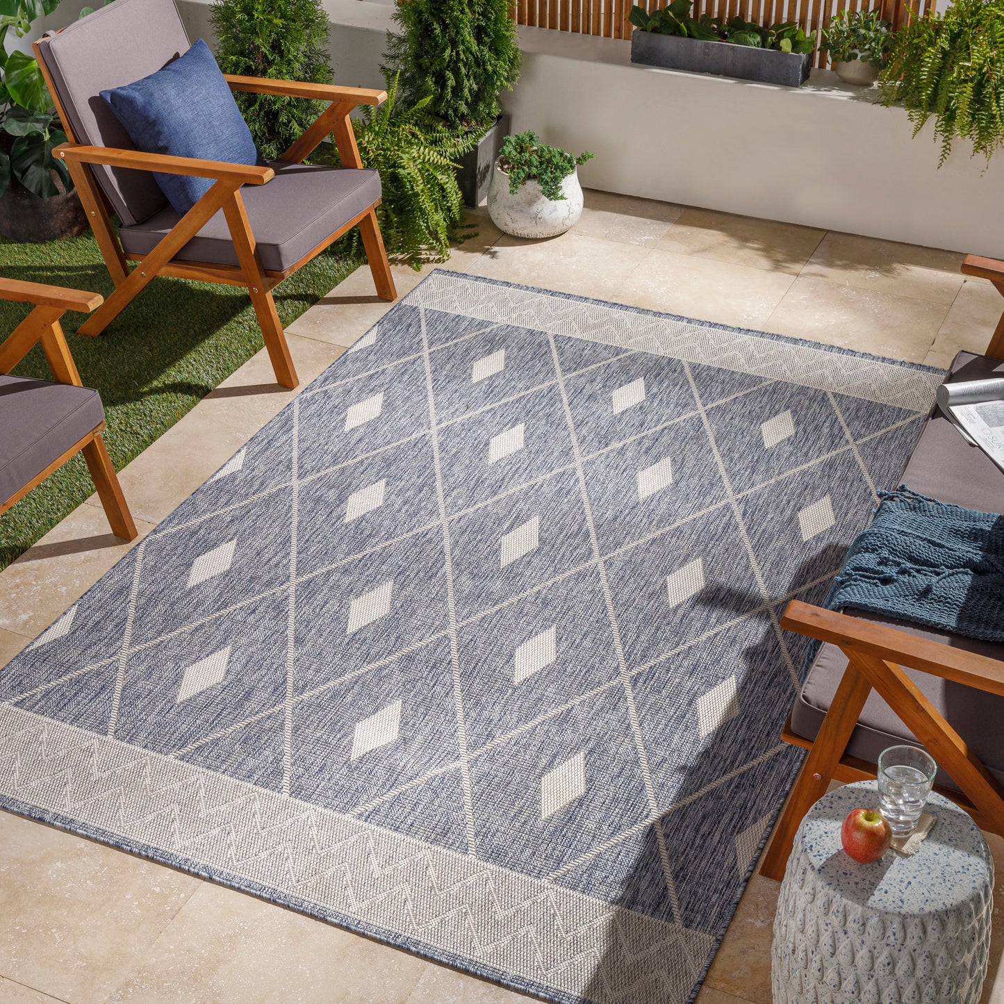 Tuareg Machine Woven Rug Livabliss Tuareg