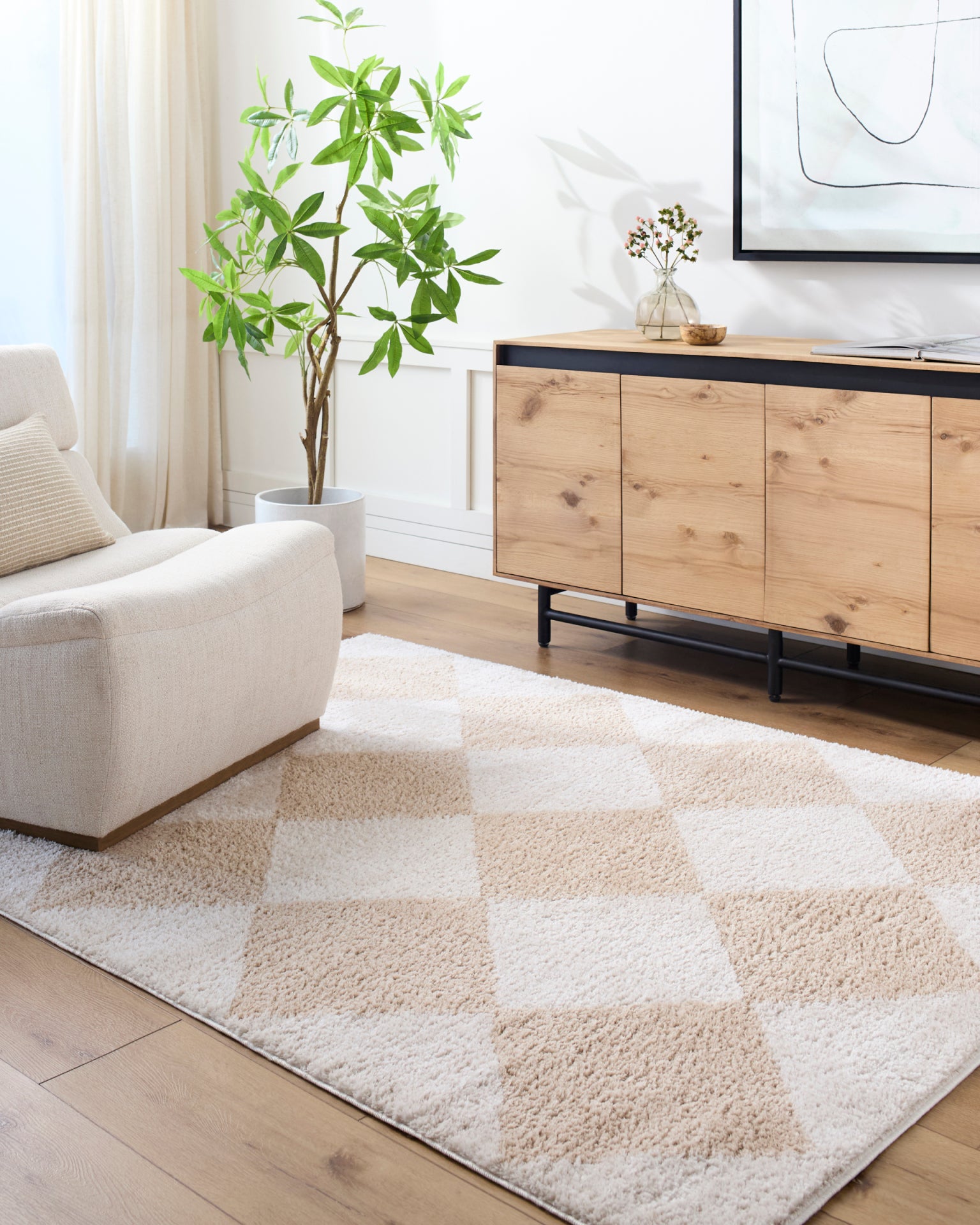Fossay Shag Machine Woven Rug Livabliss Fossay Shag