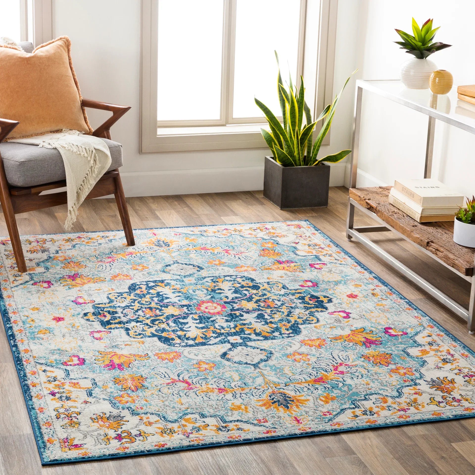 Floransa Machine Woven Rug Livabliss Floransa