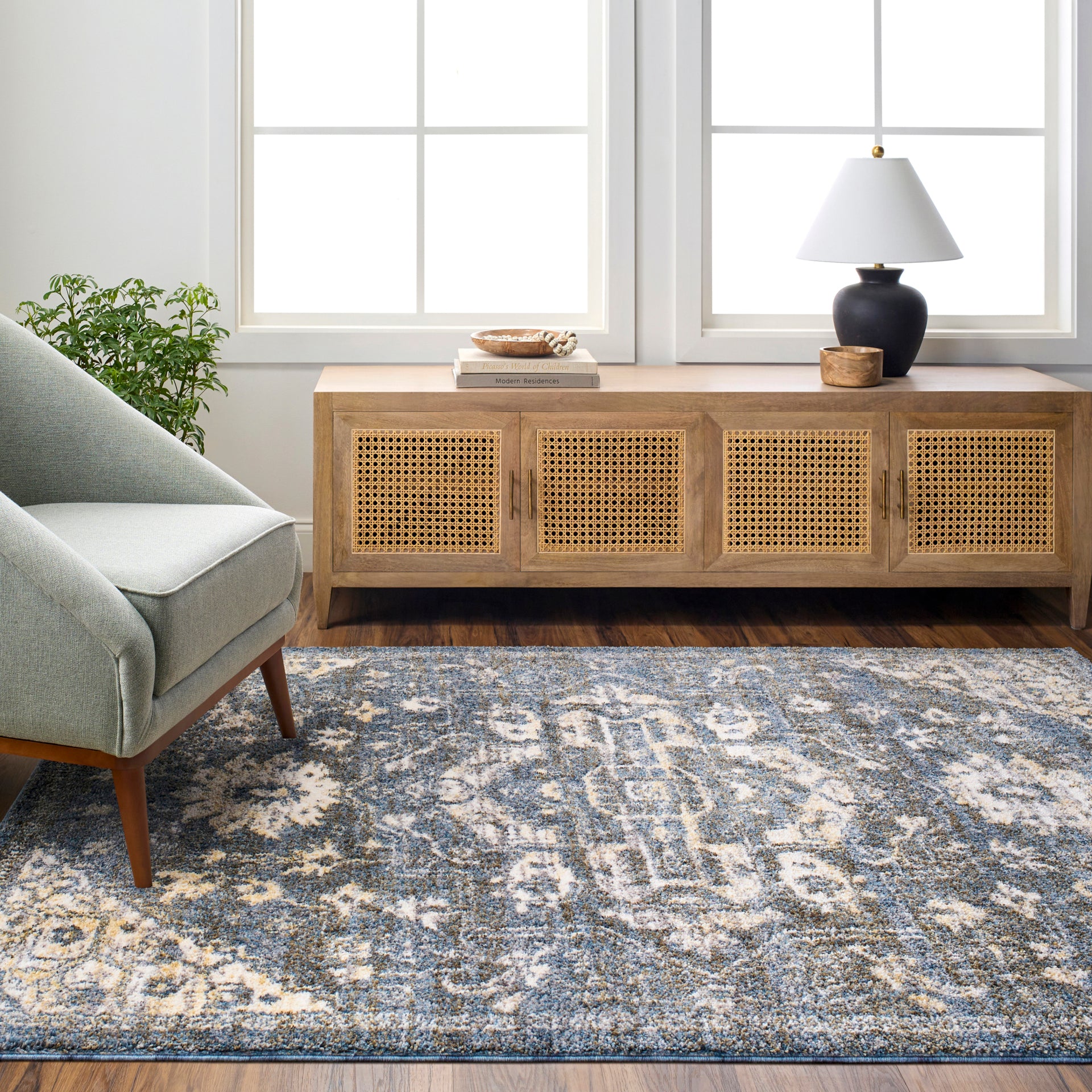 Monet Machine Woven Rug Livabliss Monet