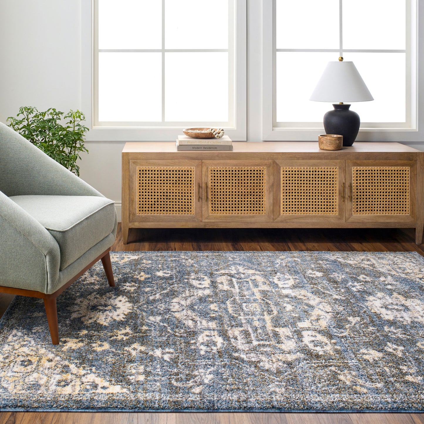Monet Machine Woven Rug Livabliss Monet