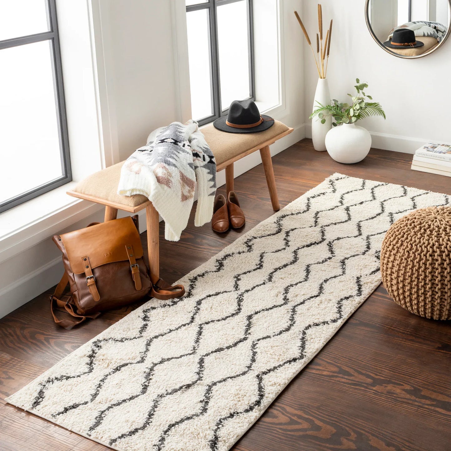 Beni Shag Machine Woven Rug Livabliss Beni Shag