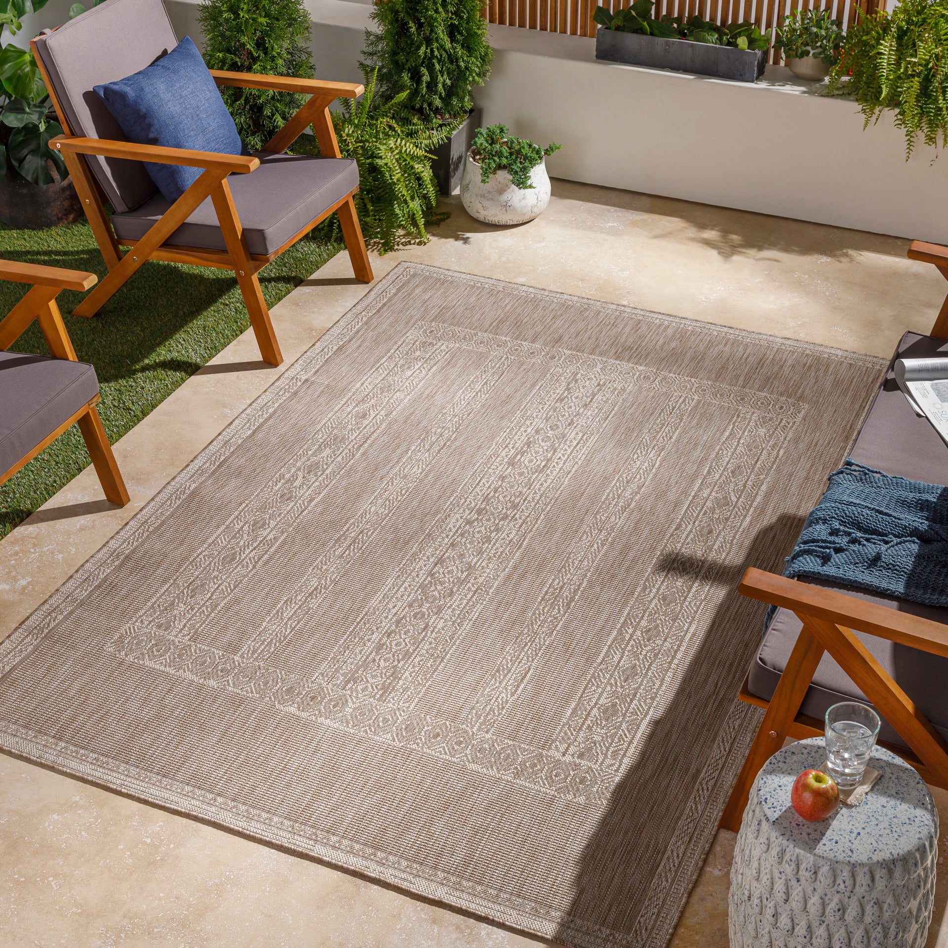 Tuareg Machine Woven Rug Livabliss Tuareg