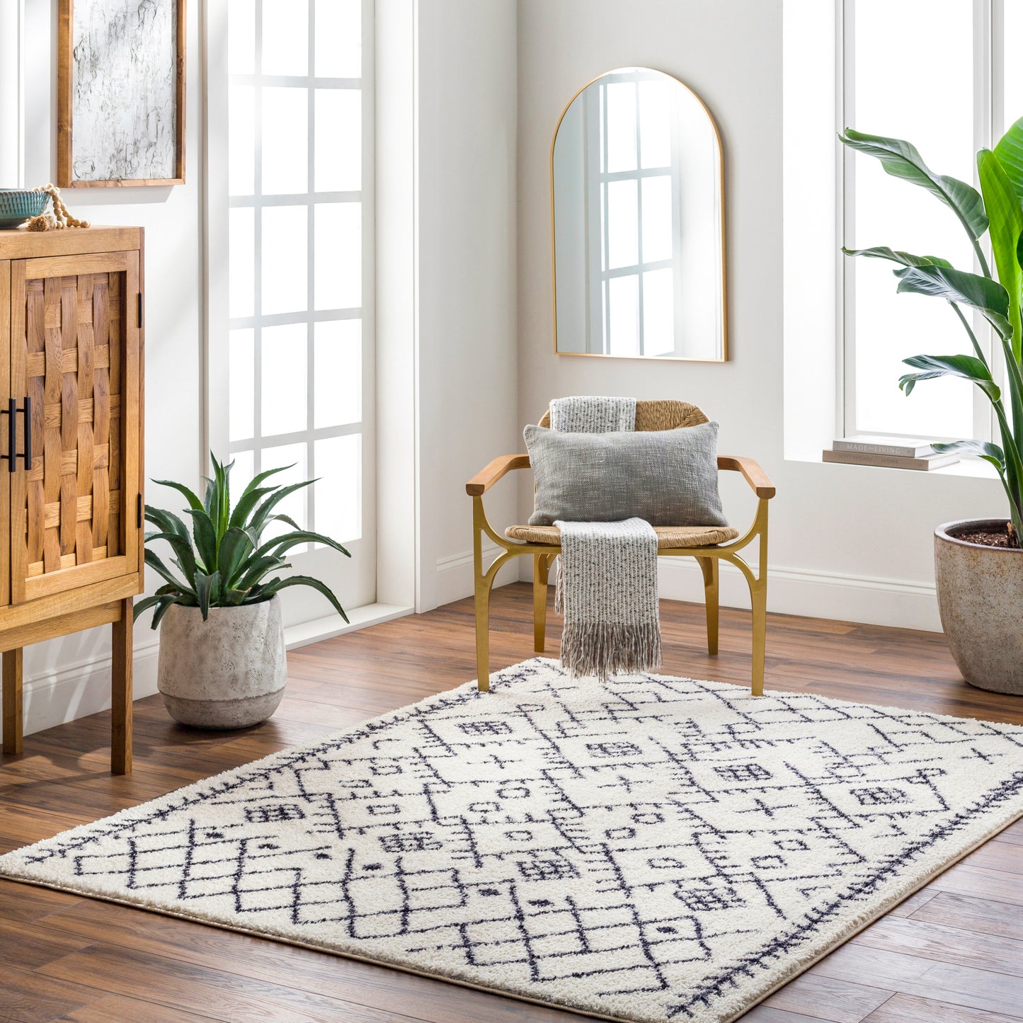 Lykke Machine Woven Rug Livabliss Lykke