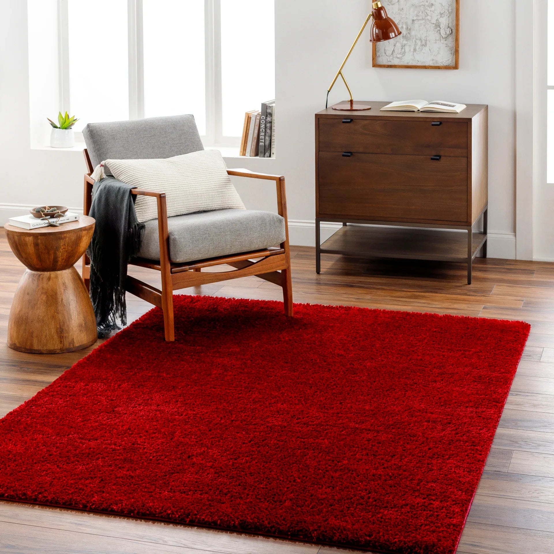 Cloudy Shag Machine Woven Rug Livabliss Cloudy Shag