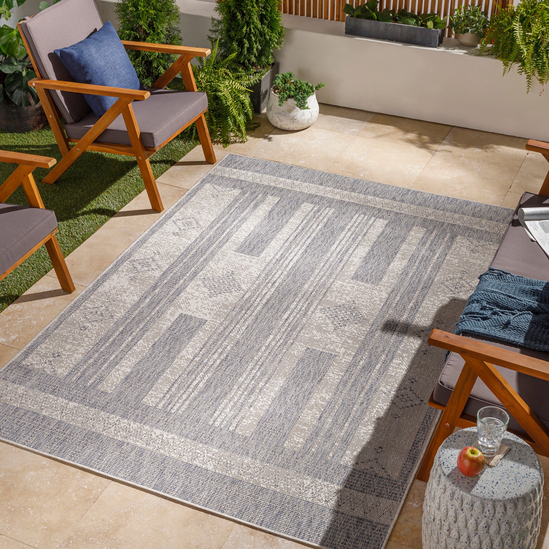 Tuareg Machine Woven Rug Livabliss Tuareg
