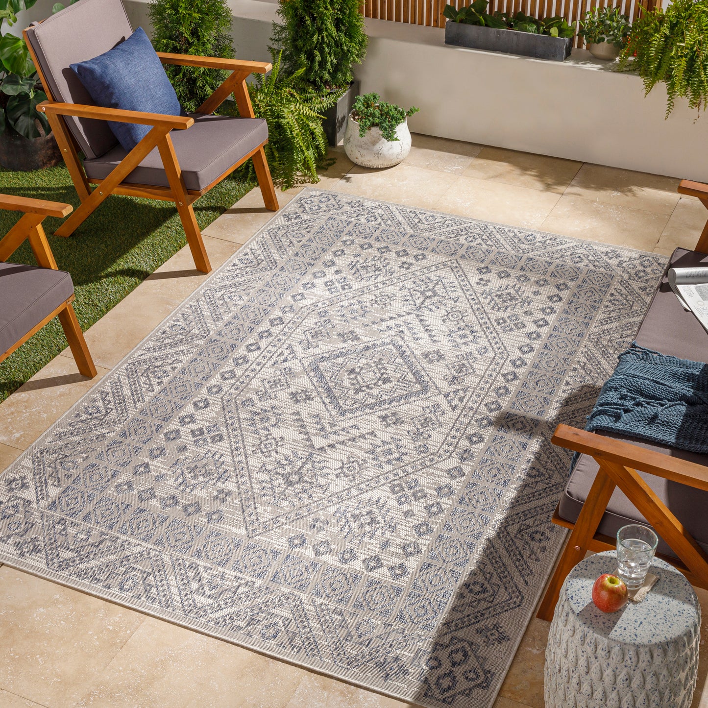Tuareg Machine Woven Rug Livabliss Tuareg