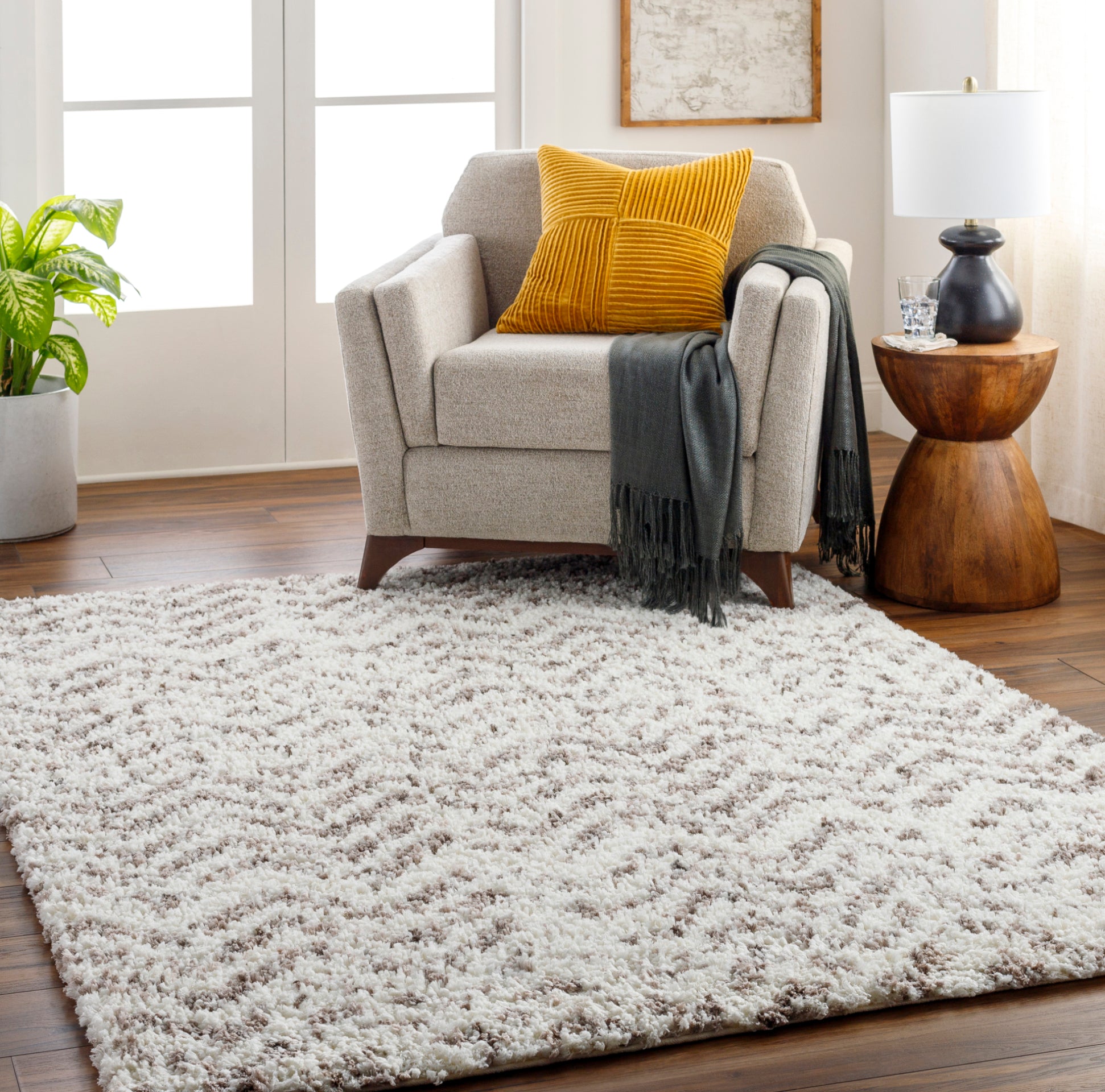 Ultra Shag Machine Woven Rug Livabliss Ultra Shag