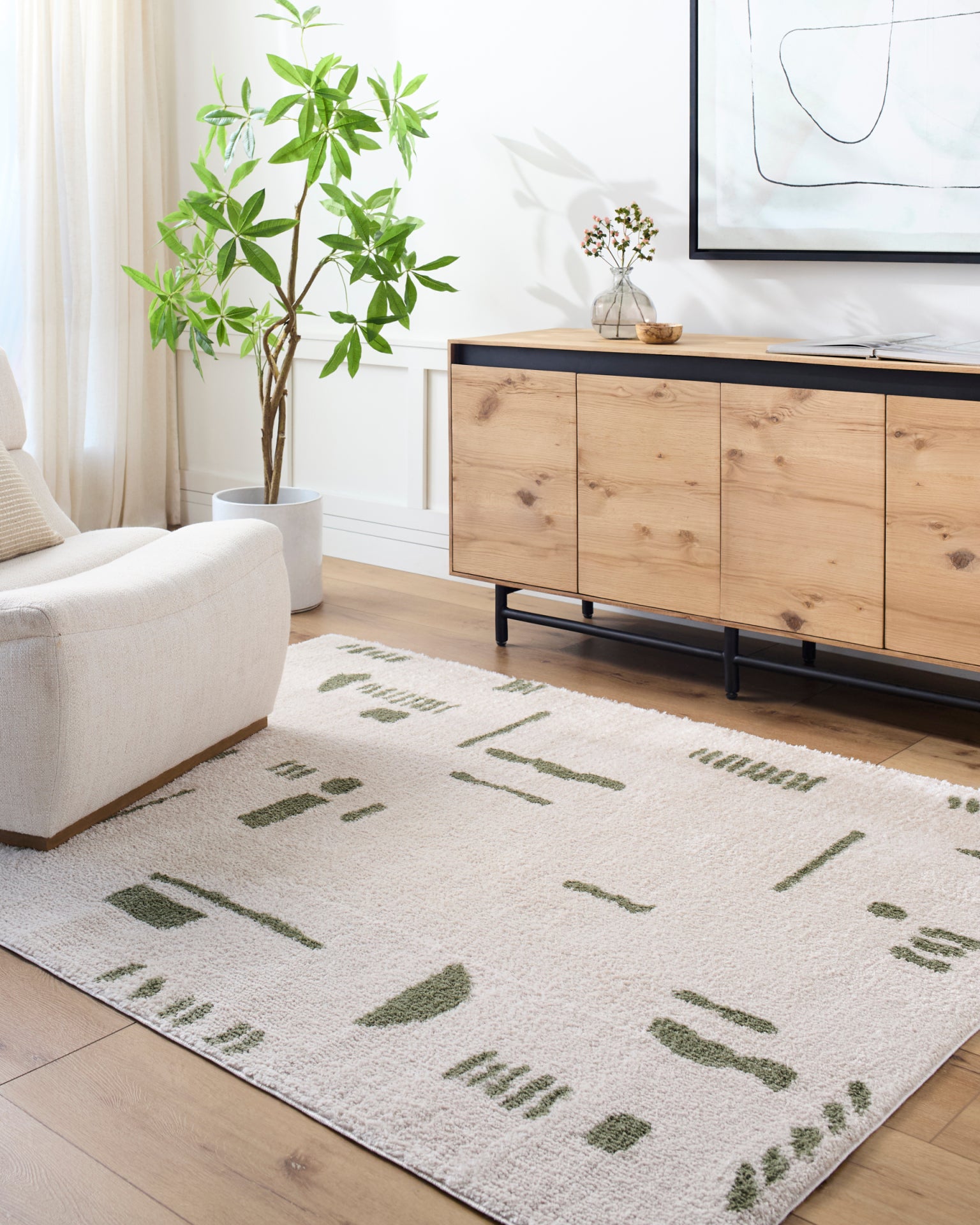Fossay Shag Machine Woven Rug Livabliss Fossay Shag