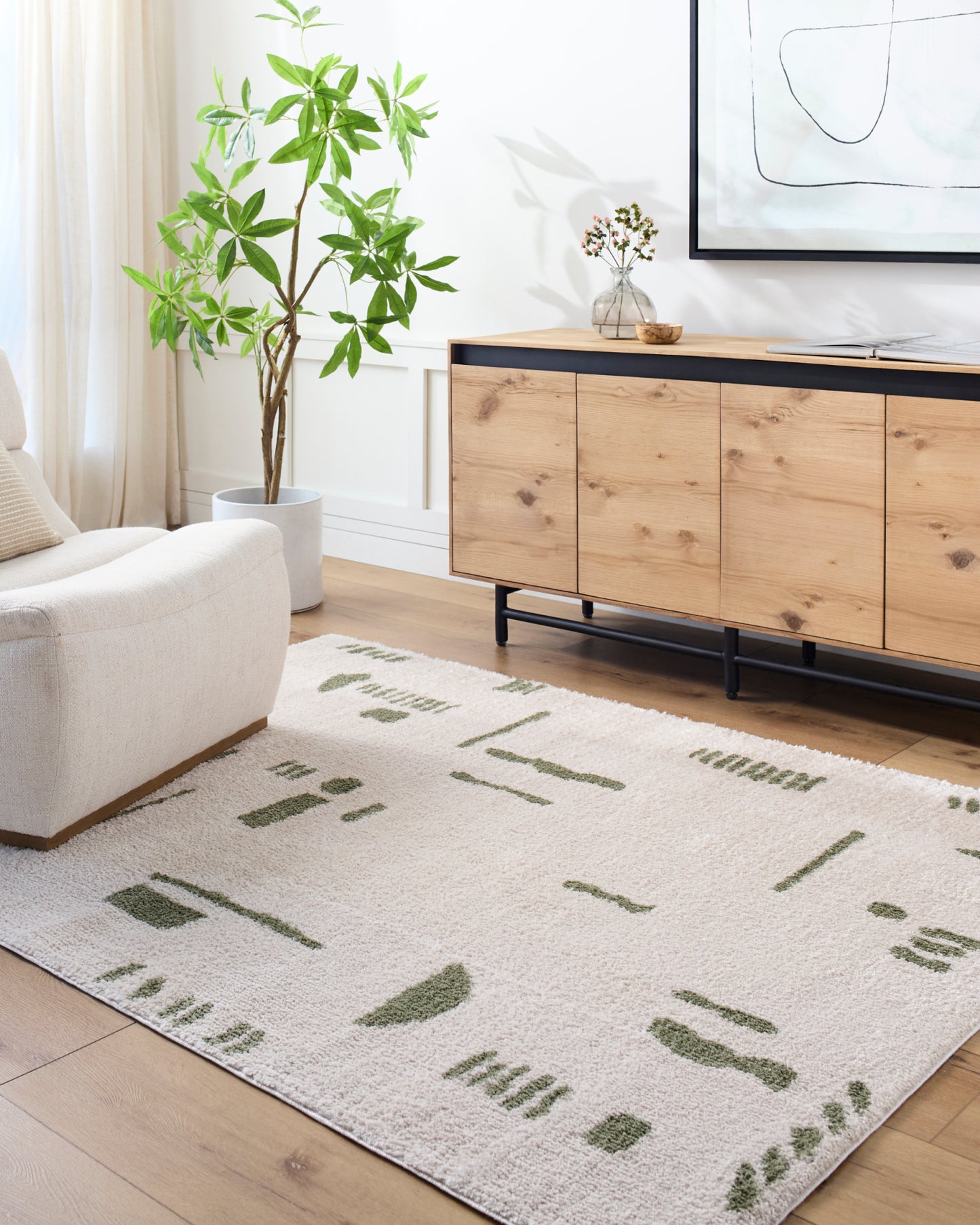 Fossay Shag Machine Woven Rug Livabliss Fossay Shag