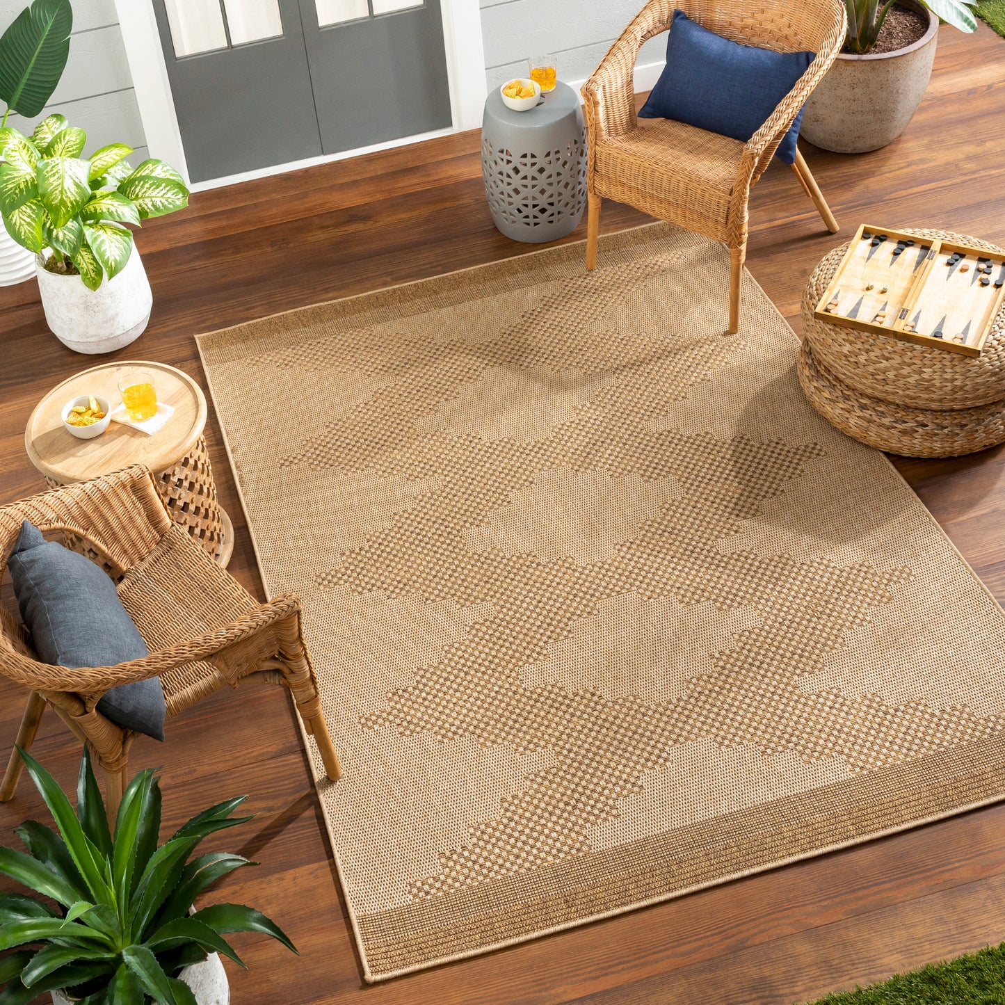 Pismo Beach Machine Woven Rug Livabliss Pismo Beach