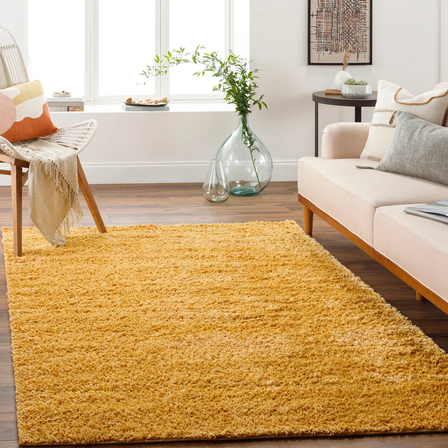 Deluxe Shag Machine Woven Rug Livabliss Deluxe Shag