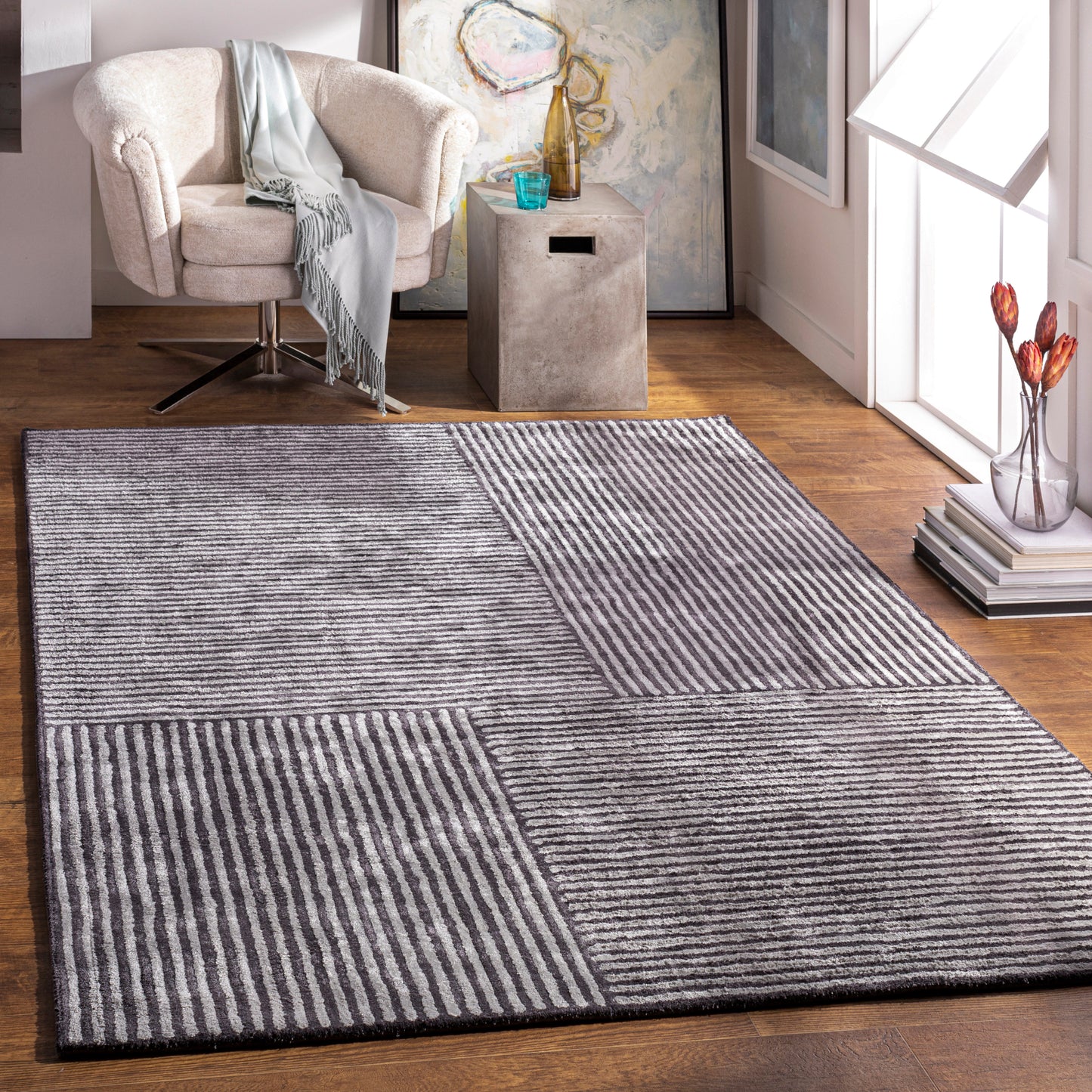 Quartz Handmade Rug Livabliss Quartz