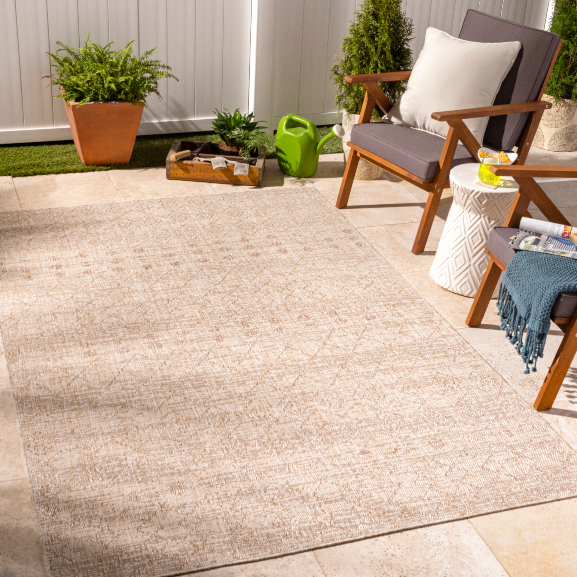 Tuareg Machine Woven Rug Livabliss Tuareg
