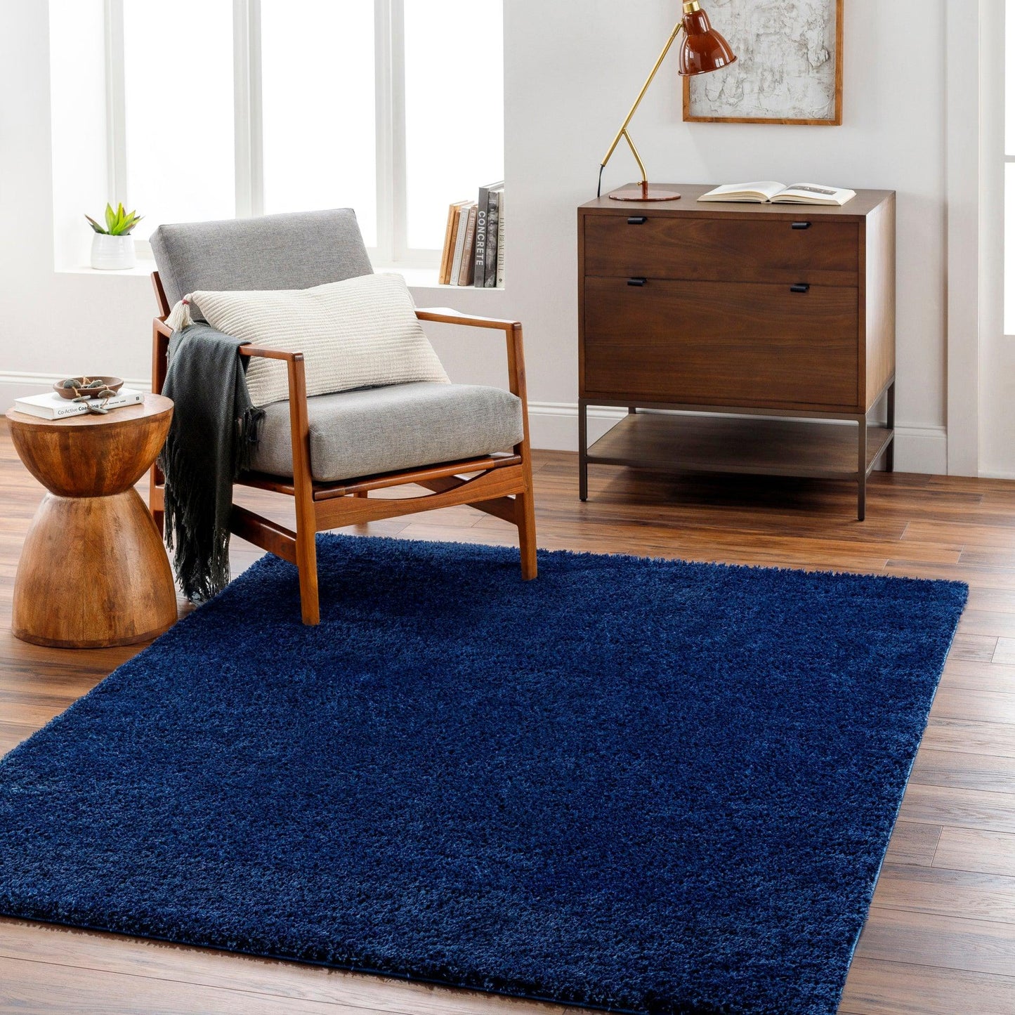 Cloudy Shag Machine Woven Rug Livabliss Cloudy Shag