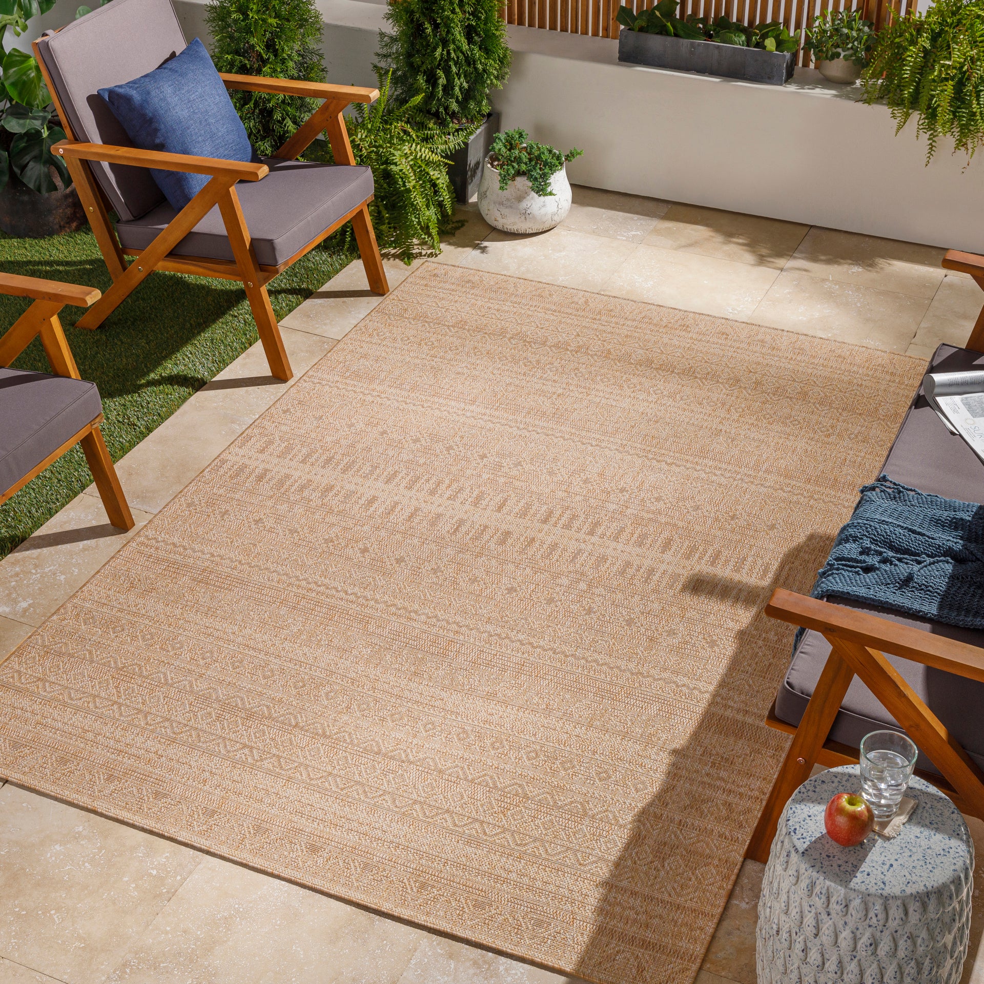 Tuareg Machine Woven Rug Livabliss Tuareg