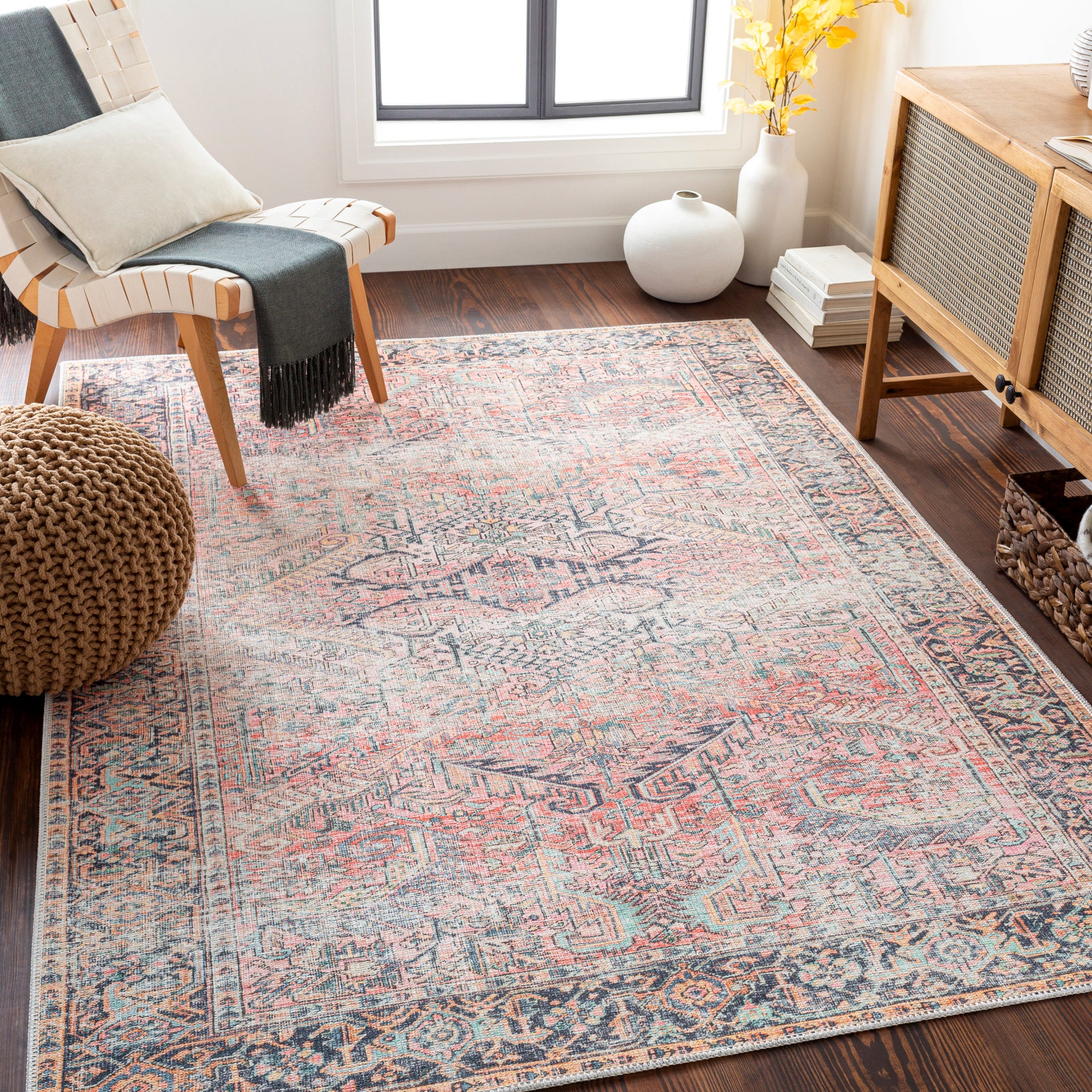 Kemer Machine Woven Rug Livabliss Kemer