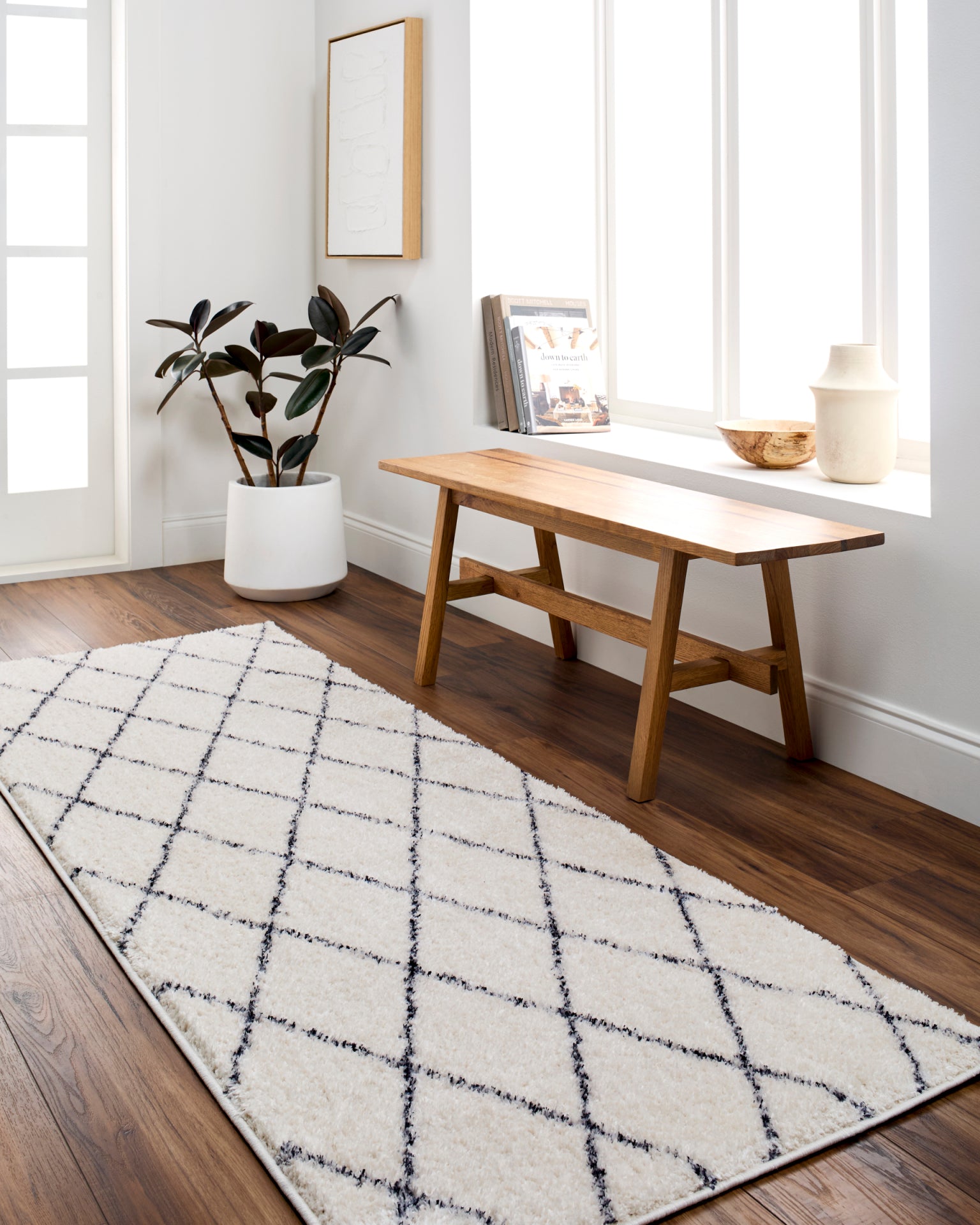 Lykke Machine Woven Rug Livabliss Lykke