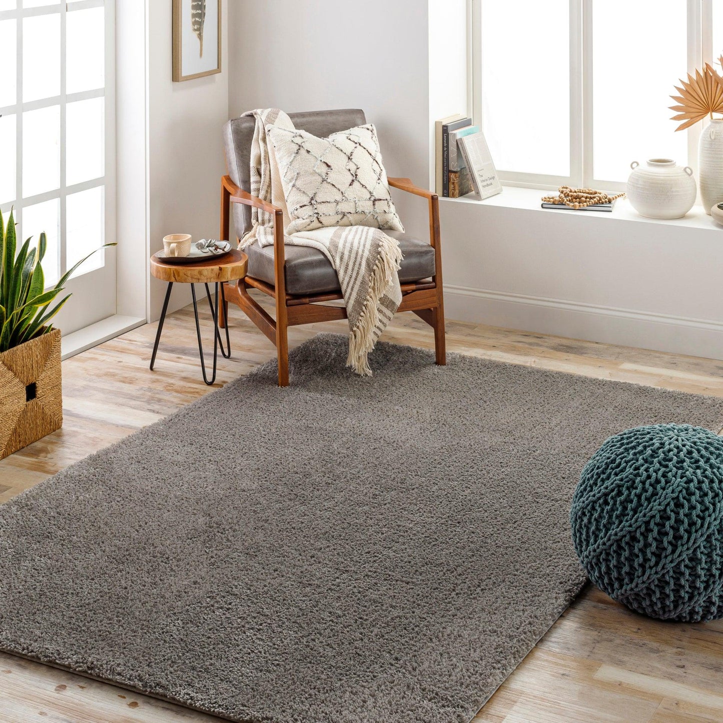 Cloudy Shag Machine Woven Rug Livabliss Cloudy Shag
